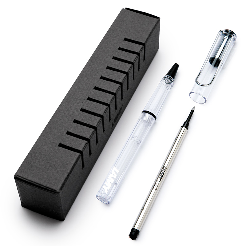 Legitimate "old" Lamy packaging. Notice that the base of each of the slits has a horizontal line on it, similar to the photo below of the new Al-Star box. (Photo via europeanpaper.com)