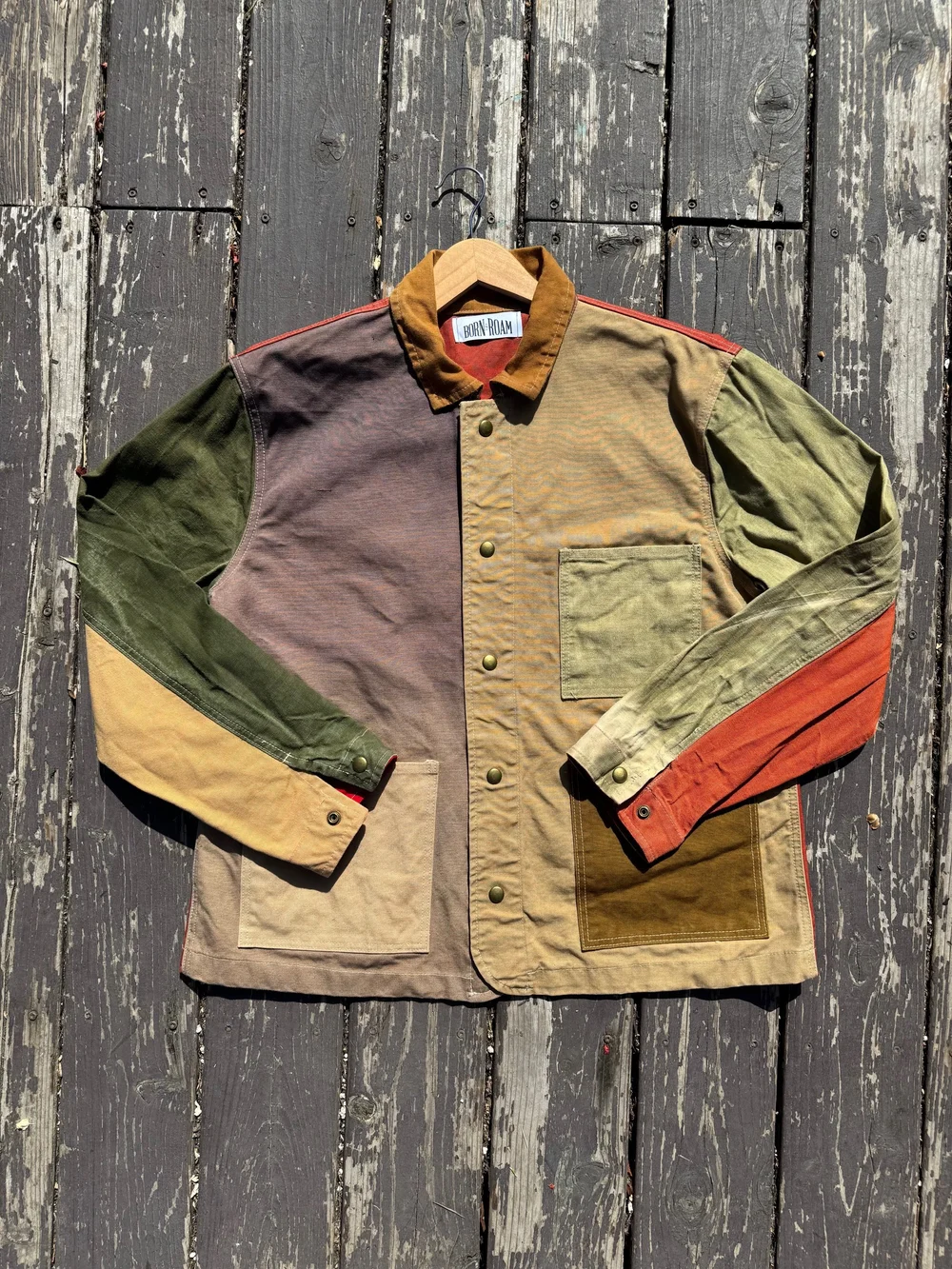 SCRAP PATCH CHORE JACKET BORN TO ROAM VINTAGE