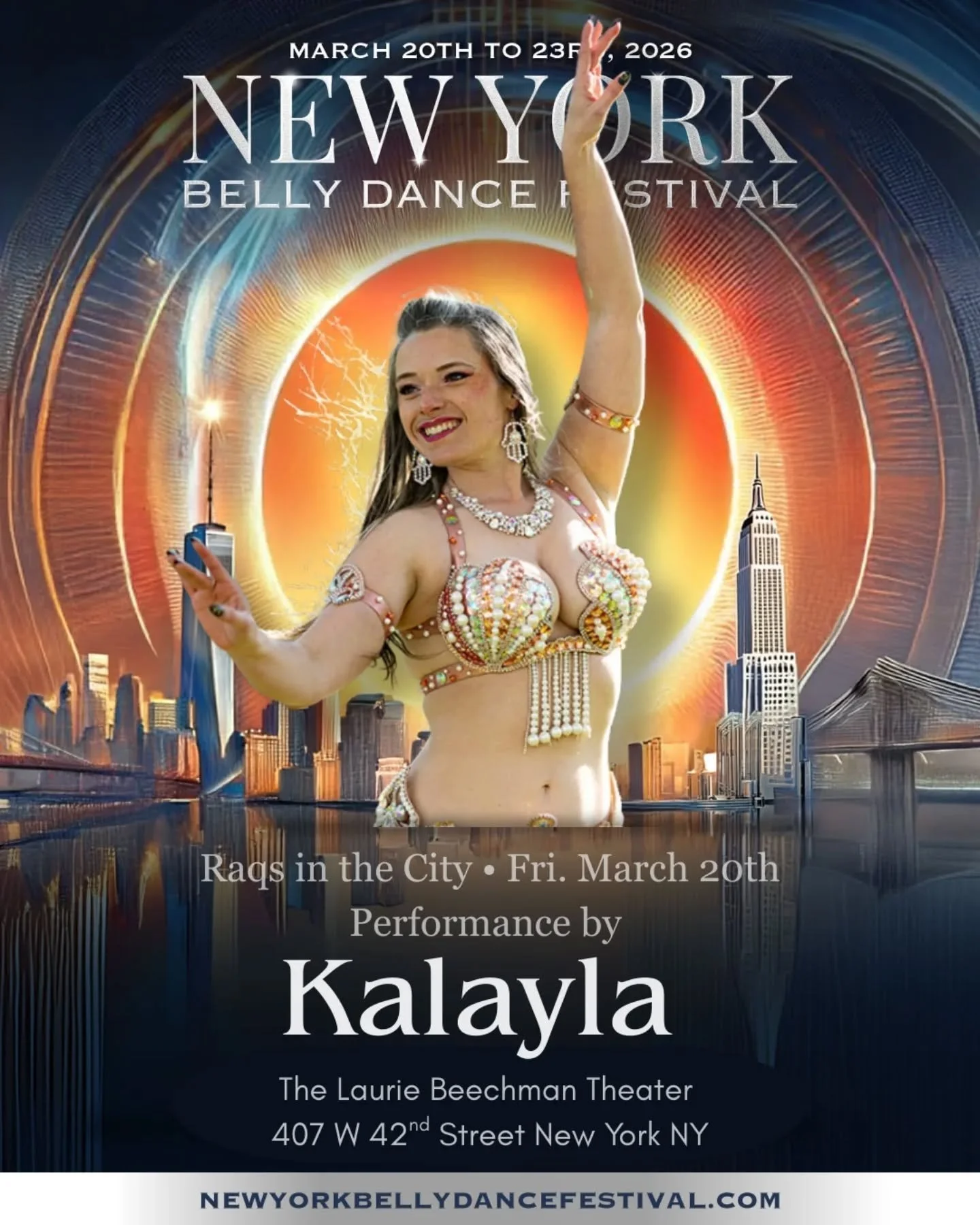 Friday night I will be performing at the New York Belly Dance Festival opening Gala! Show starts at 7:00pm and tickets are available. ✨🗽✨
.
.
.
.
#bellydancer #raqssharqi #newyorkbellydancefestival #guestartist #galashow