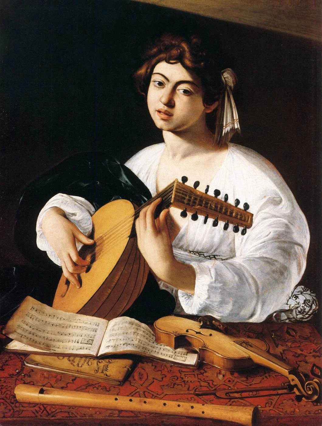 The Lute Player, Caravaggio, 1596