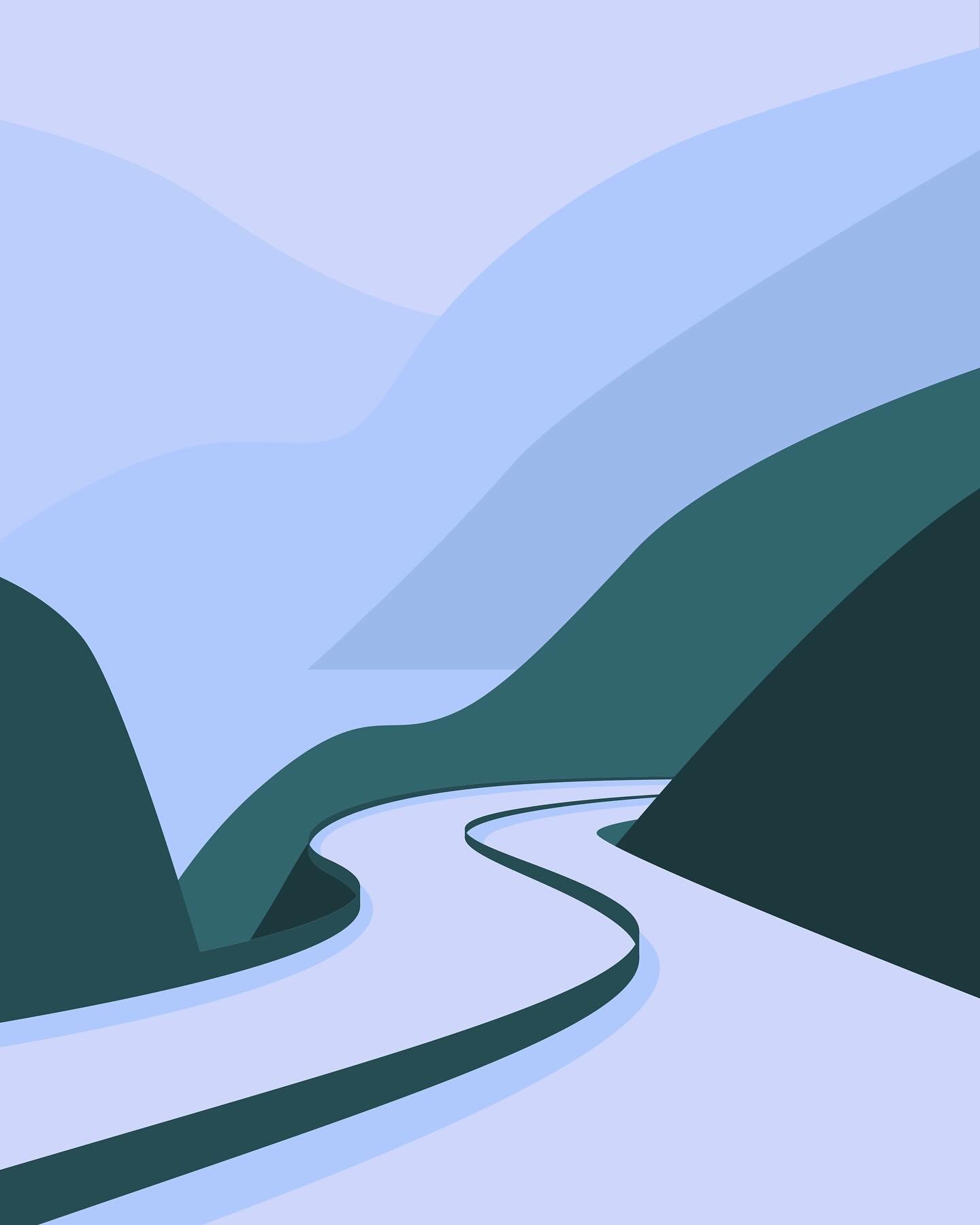 Sea to sky drive in the fog 💜

#illustration #simple #seatosky #seatoskyhighway #britishcolumbia #vancouver #art #vancouverartist