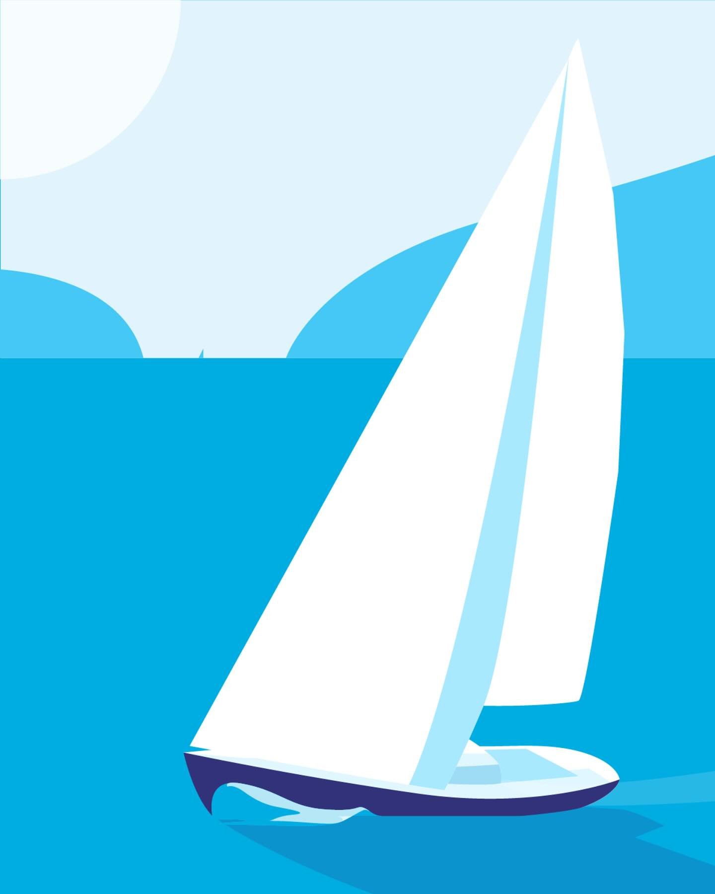 Lil boat 💙

#sailing #simple #illustration #vancouver #vancouverartist