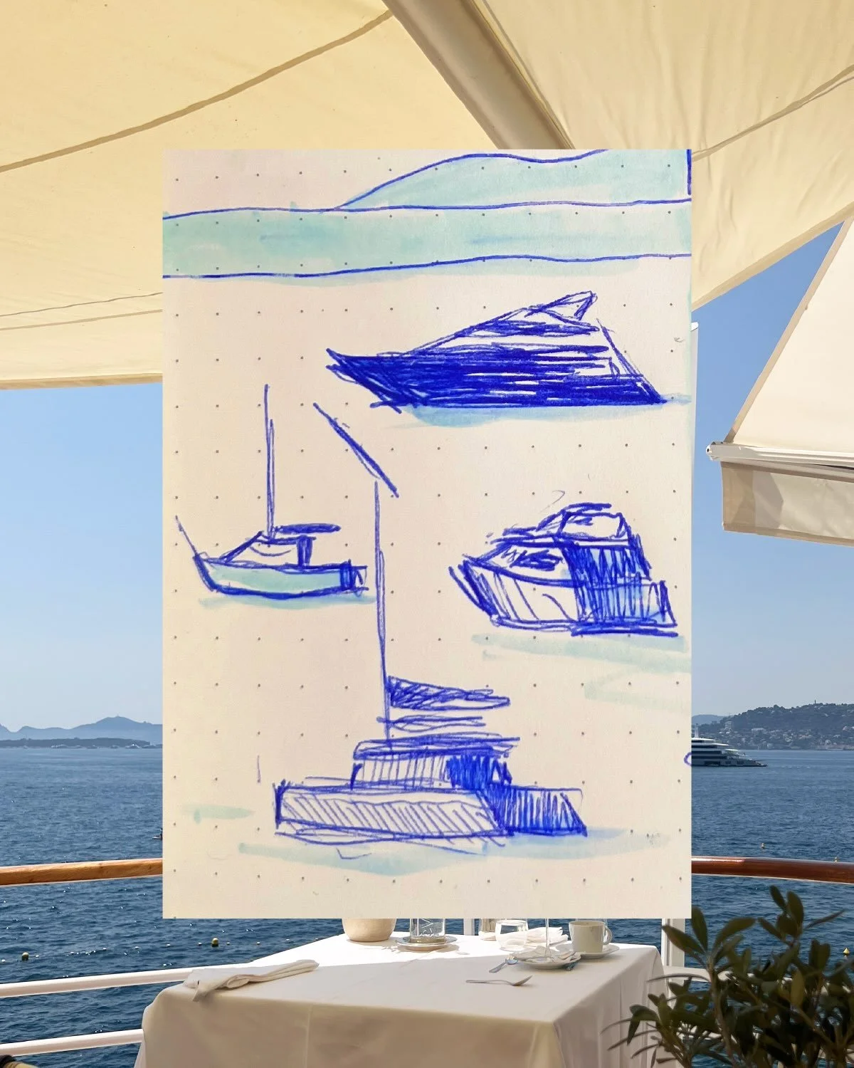 Just got back from France with a sketchbook full of landscapes and a brain full of new ideas. There&rsquo;s nothing quite like trying to capture the shape and light of such a beautiful place. Here are a couple of my attempts!

Major thank you to @cos