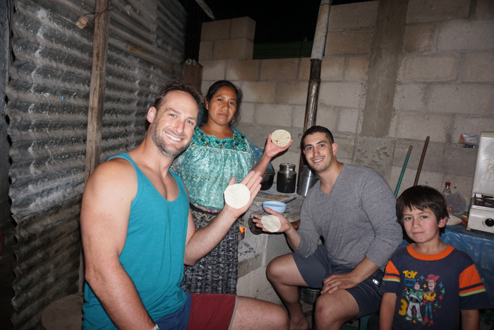  Learning to make tortillas with a Mayan family in Lake Atitlan. 