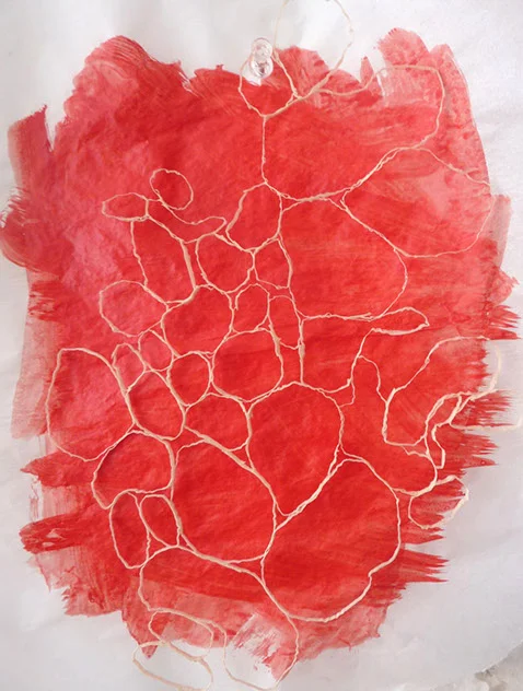Thin Red Back , 2011, paper, 10 x 8 x .25 in.