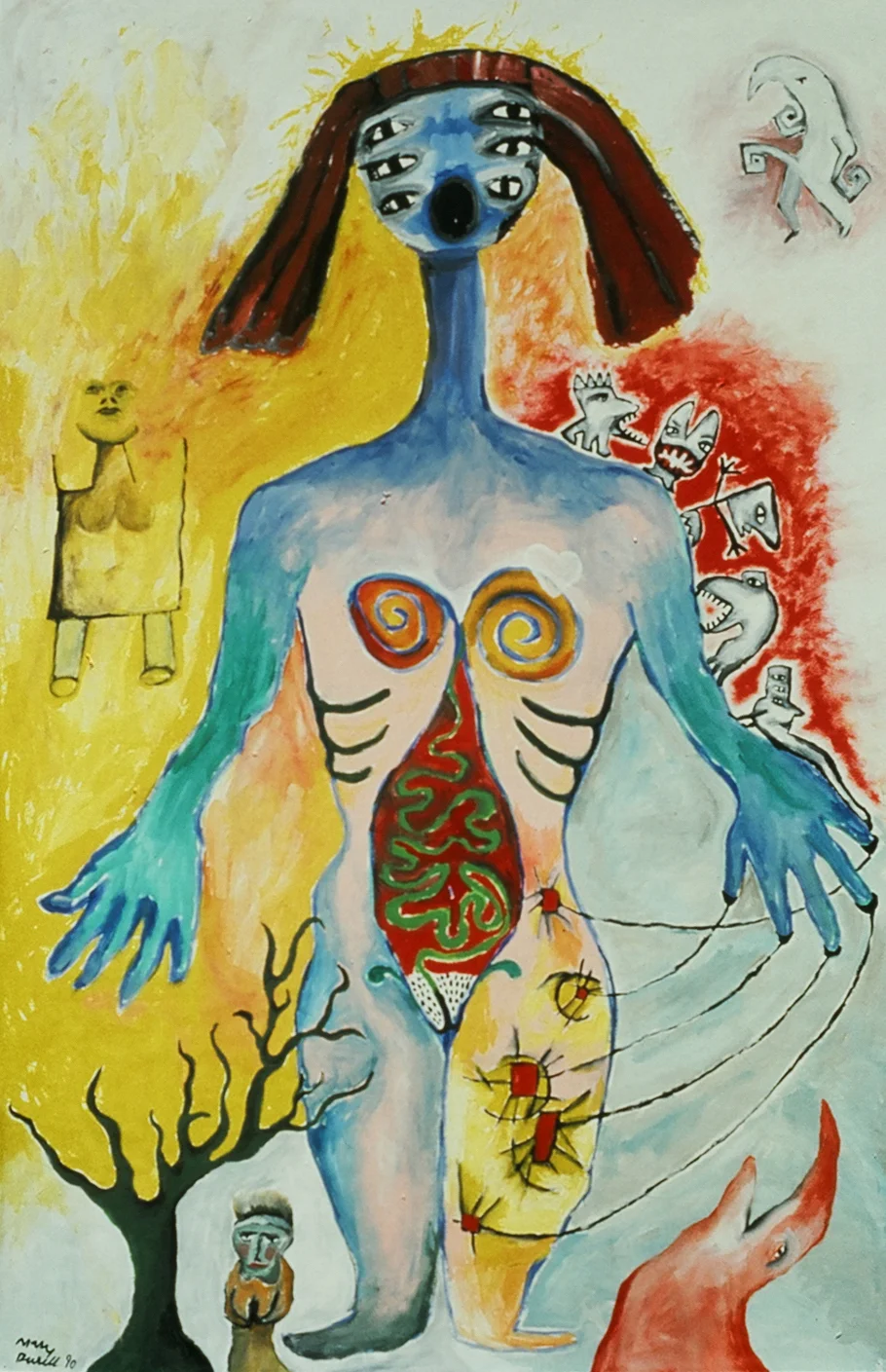 Separation , 1990, acrylic on canvas, 48 x 72 in.