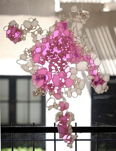 Pink Sixty , 2012, paper, 39 x 35 x 2 in.