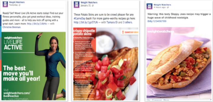 Ogilvy : Weight Watchers I helped create and evolve Weight Watchers ' brand identity through social media posts.