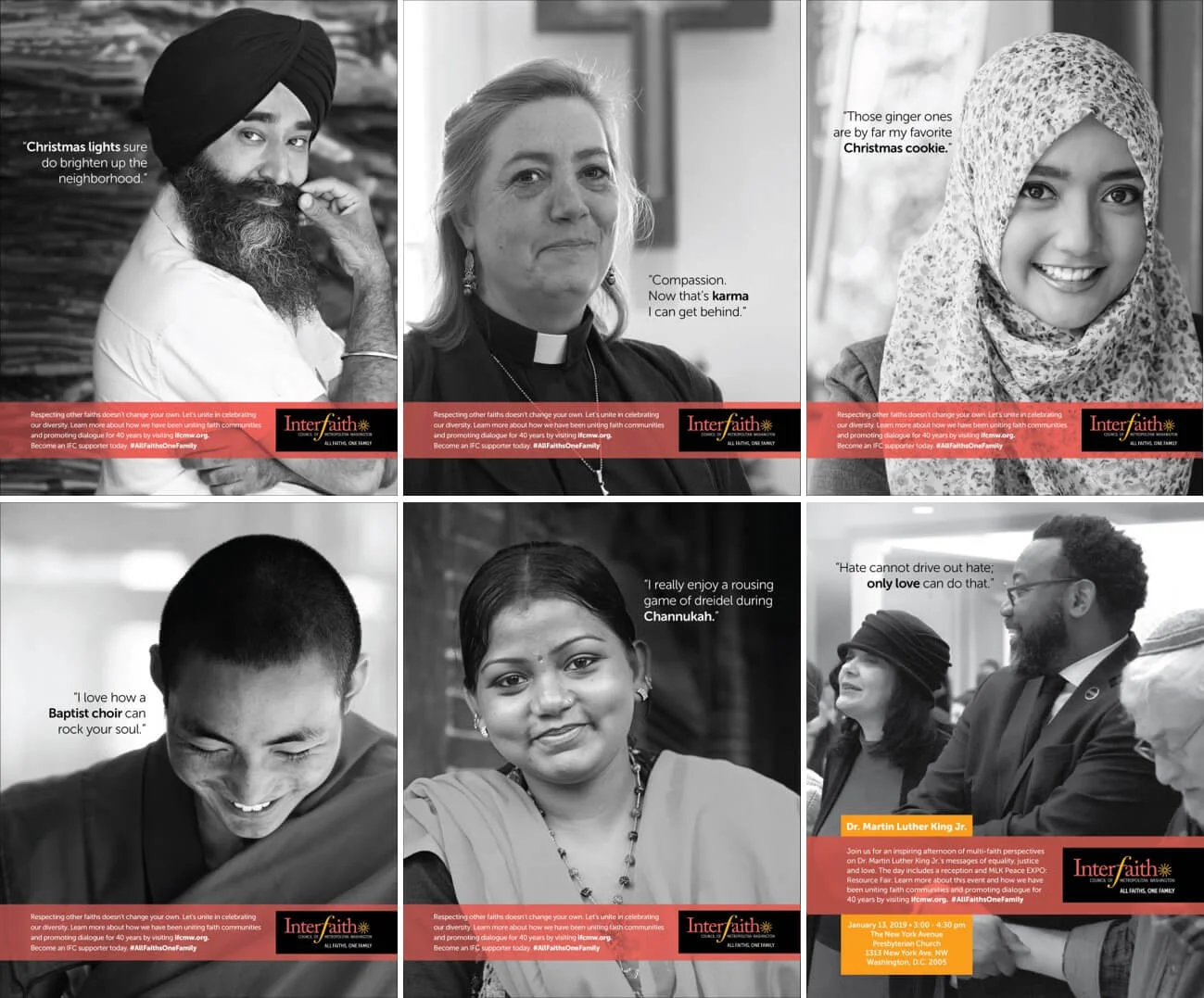    Williams Whittle   :   Interfaith Council of Metropolitan Washington    Writer  of  campaign to celebrate religious diversity  