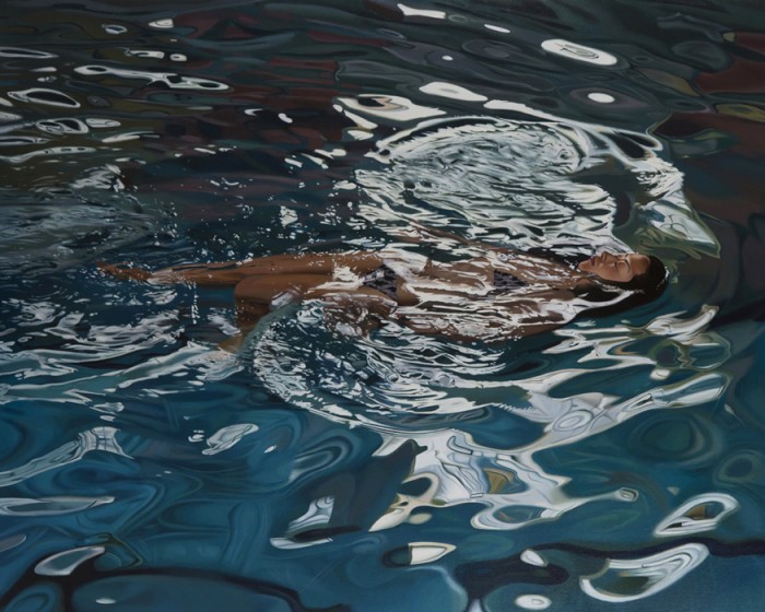 Nage Acrylique sur toile, 162 x 130 cm, 2015 Courtesy Galerie ALB