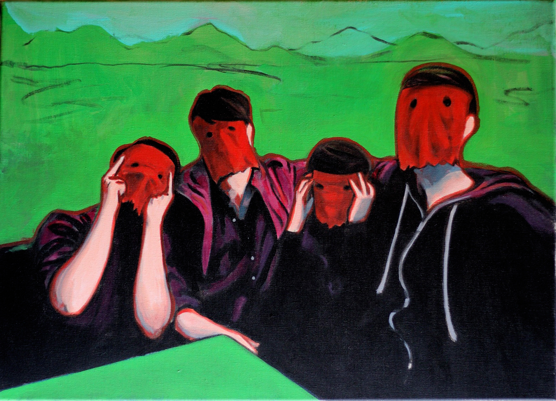 Guillaume Pinard, La tribu (2015). Courtesy of galerie anne barrault.