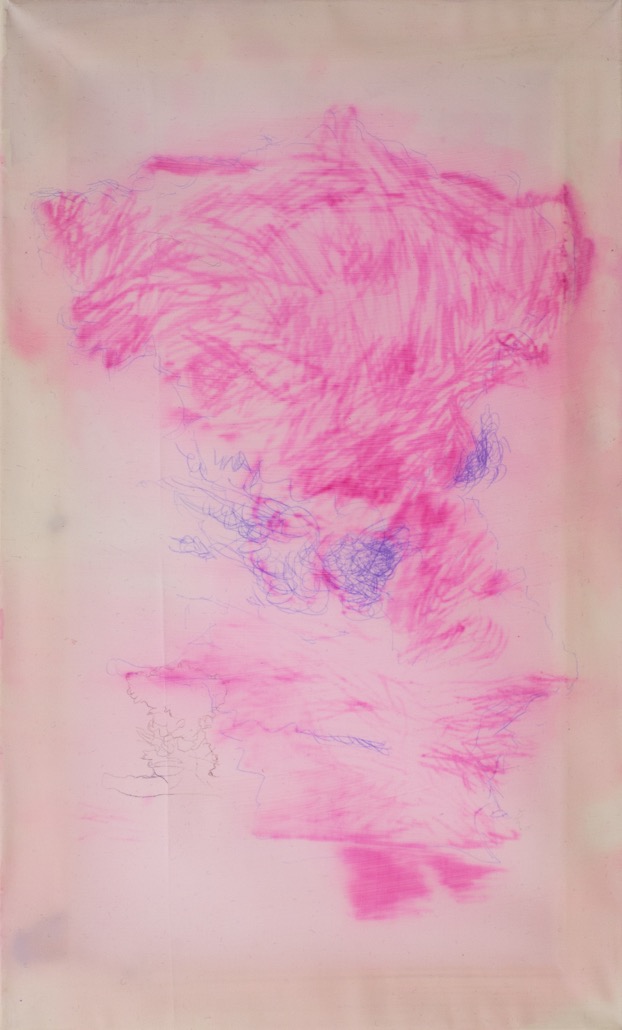 Force I, 2015, Feutre et stylo sur polyester, 50 x 30 cm