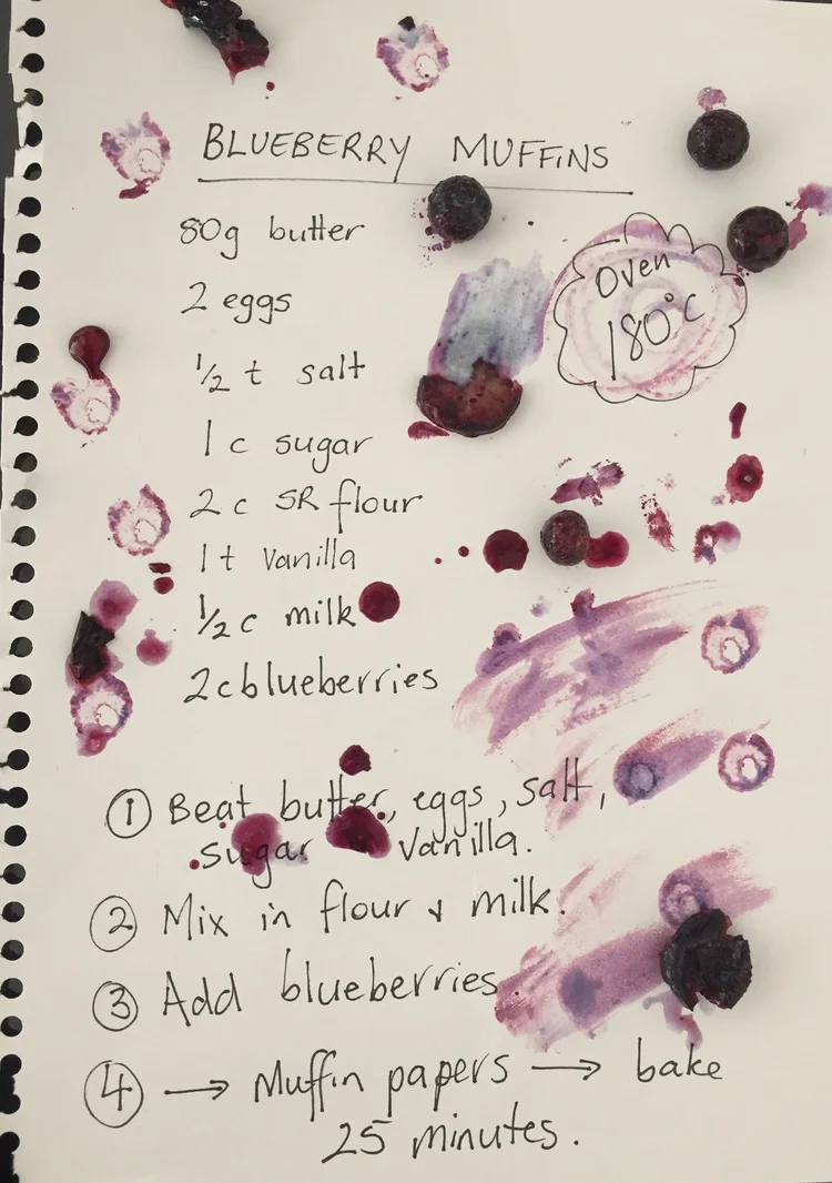 Warning - Blueberries stain!