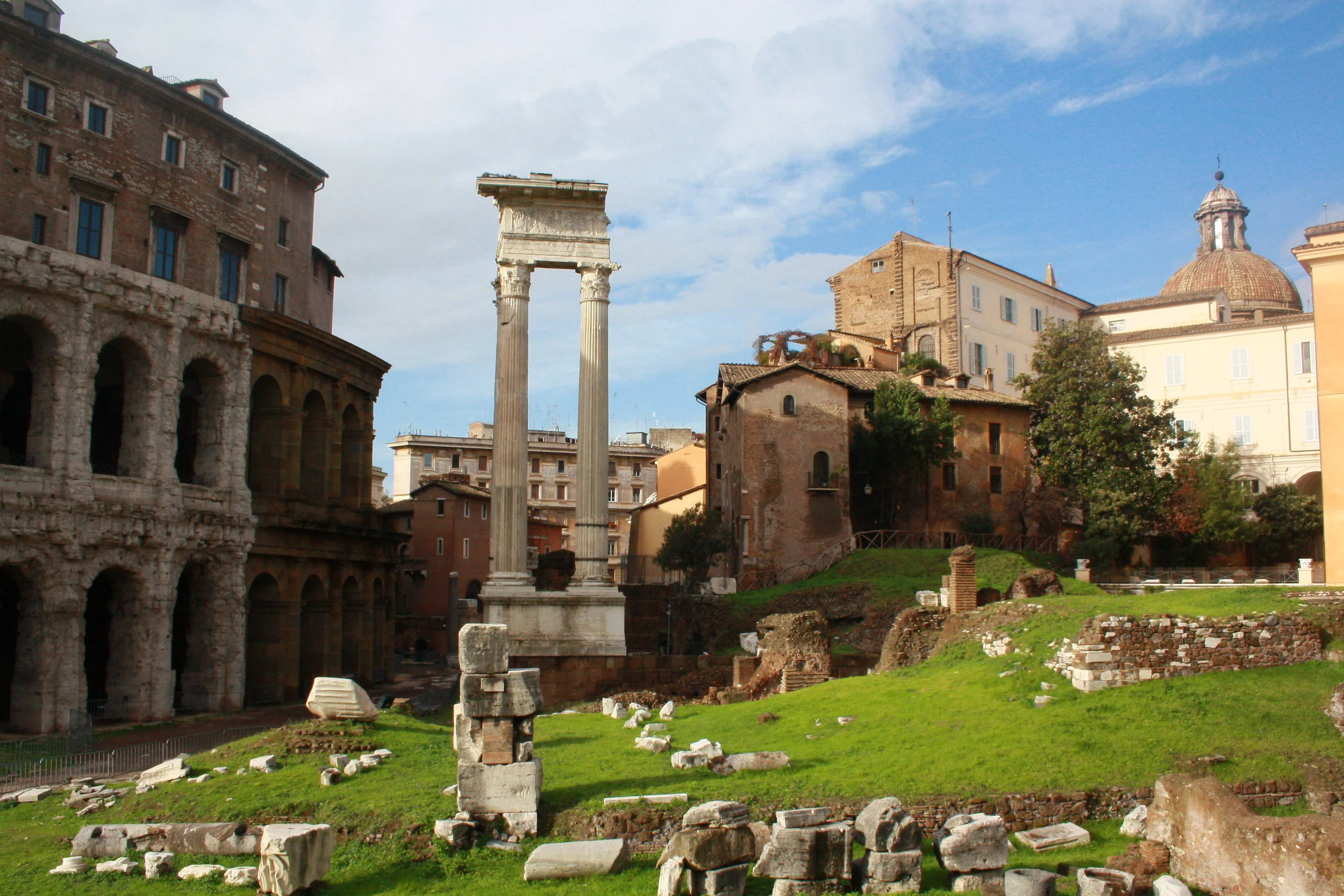 A theatre amidst ruins