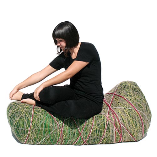 Upholstery foam, Goatland wool, wool yarn. Variable sizes