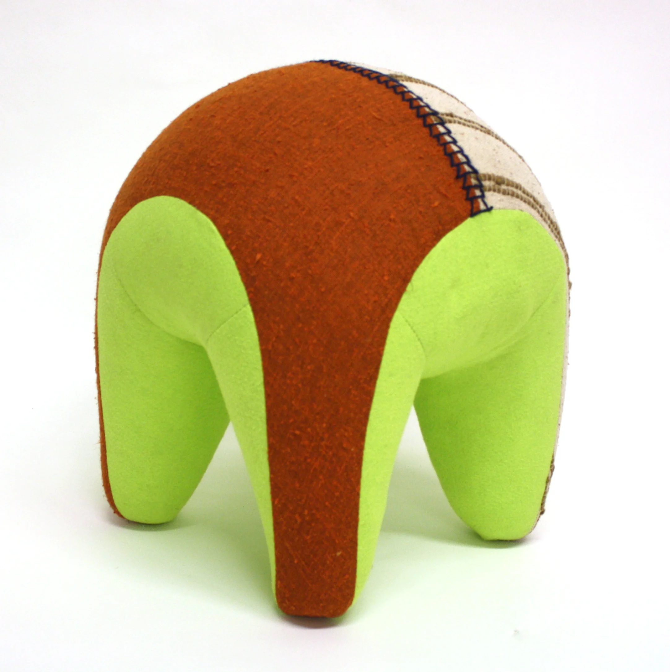   Quadbot , 2012  Vintage linen and jute weave, industrial felt 