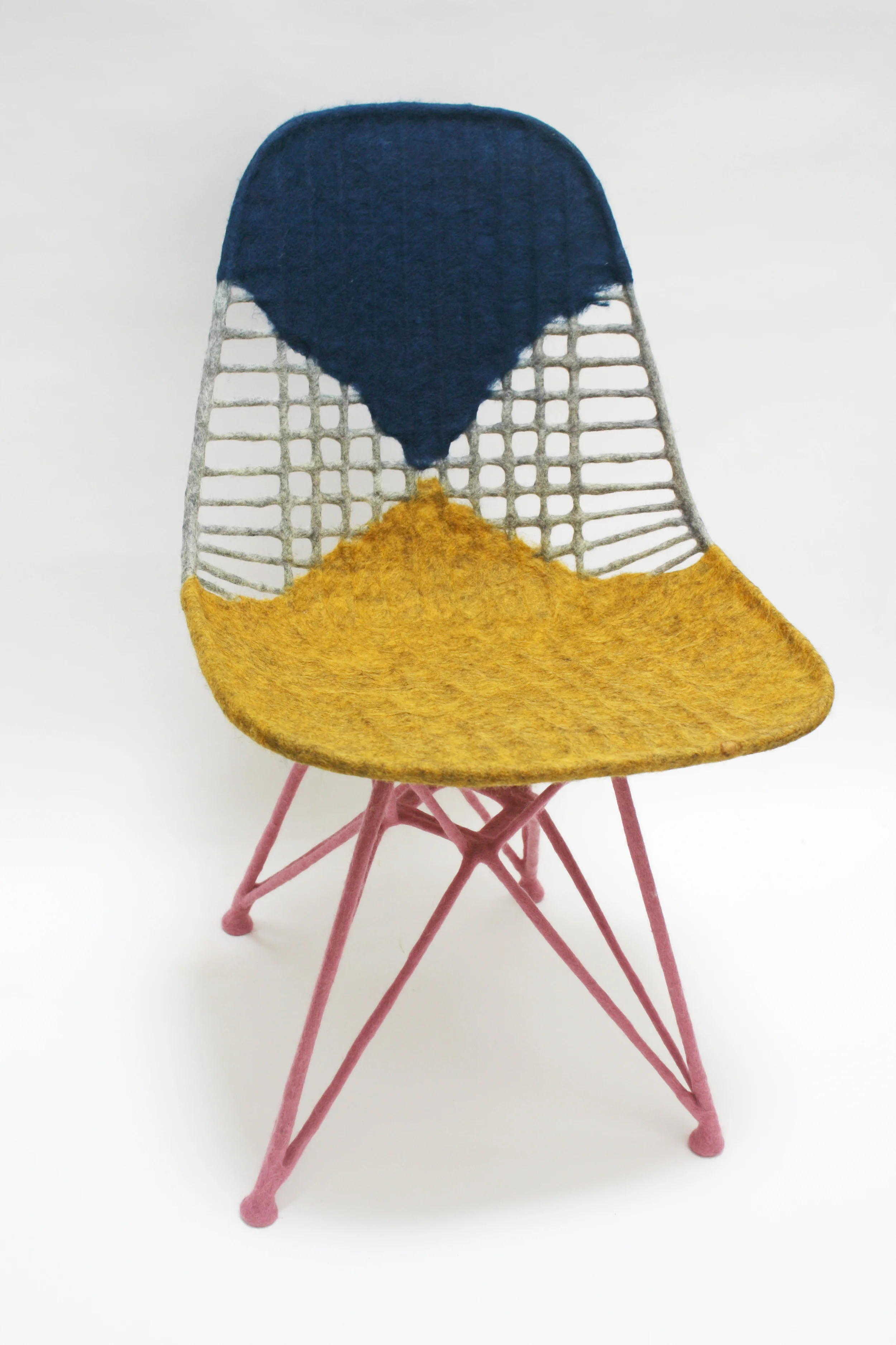 Chair for Ray , 2014 Felted raw wool on Eames Wire Chair Collection of Los Angeles County Museum of Art (LACMA) Gift of Margaret and Joel Chen