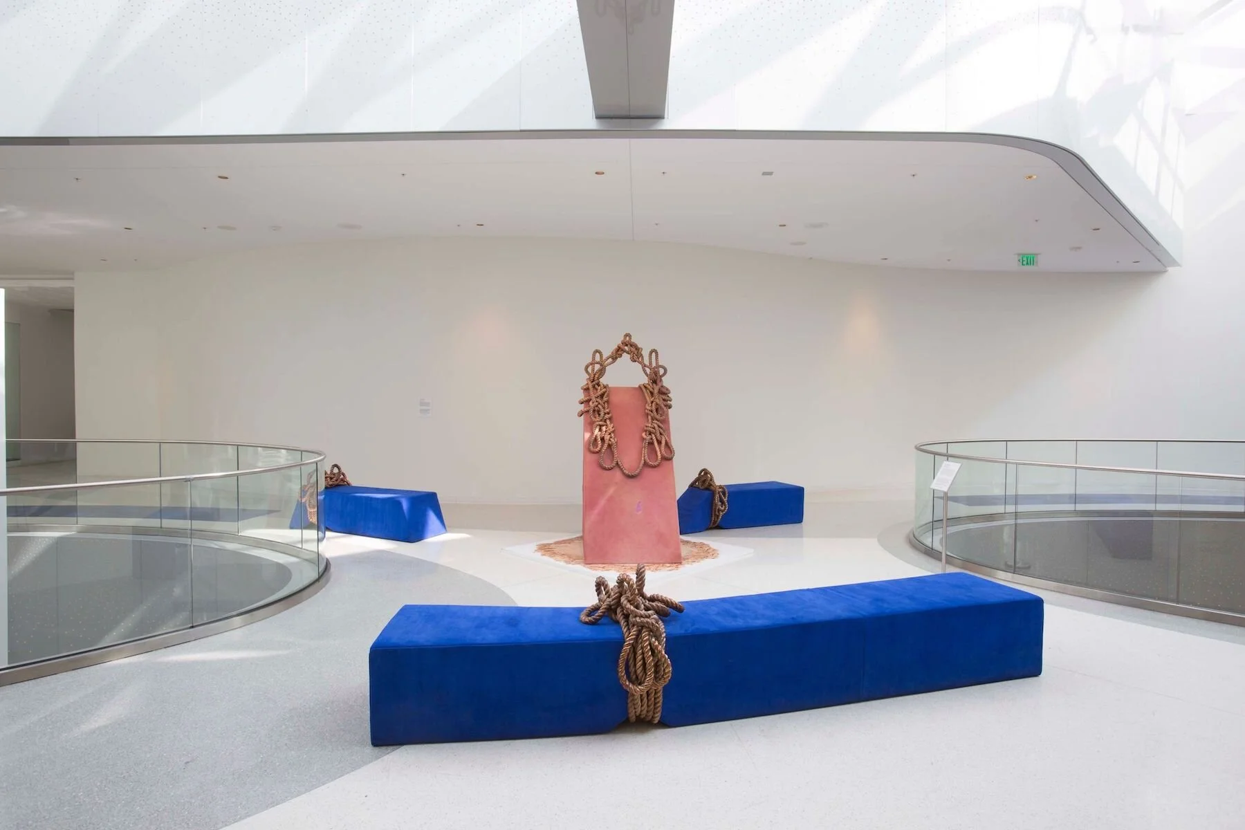 Beverly Center, Los Angeles, 2018   Suede, copper, vinyl