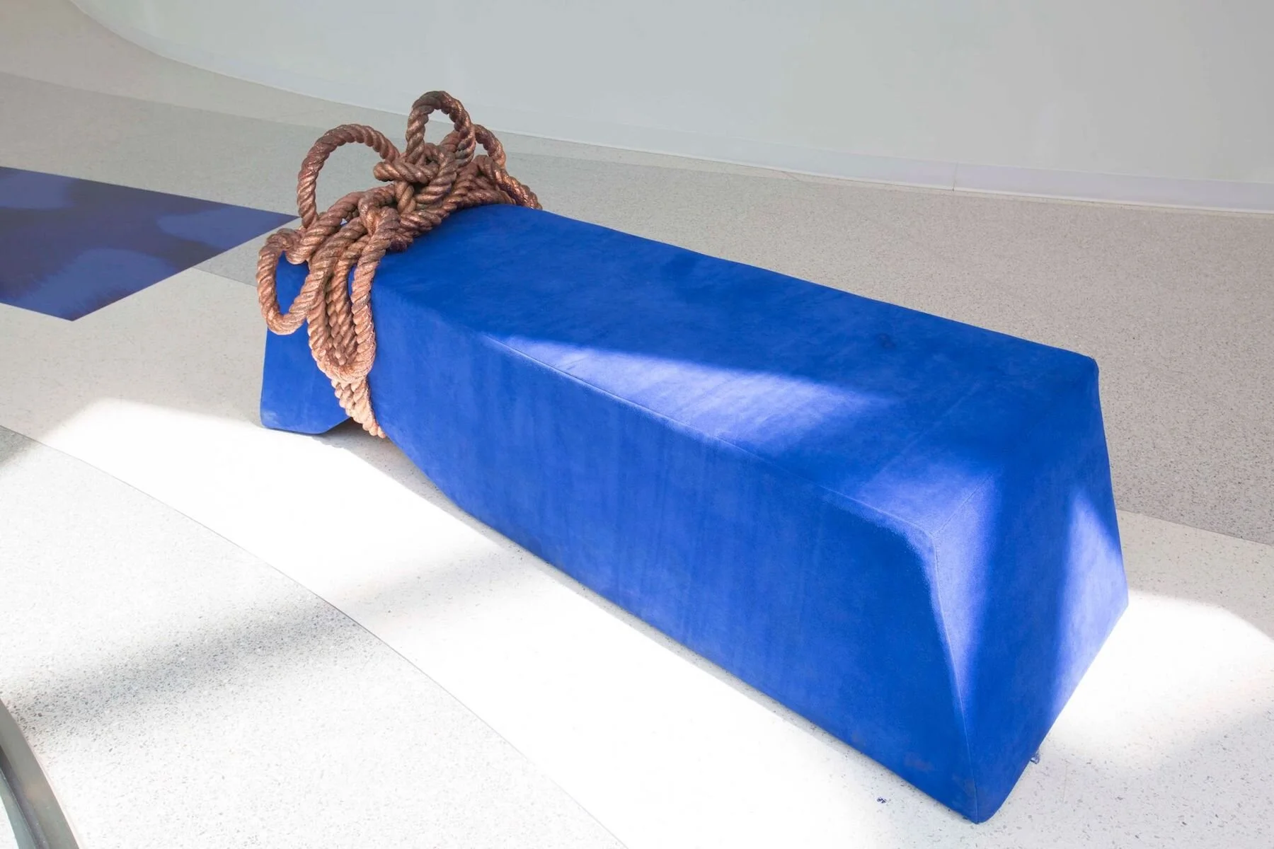 Beverly Center, Los Angeles, 2018   Suede, copper