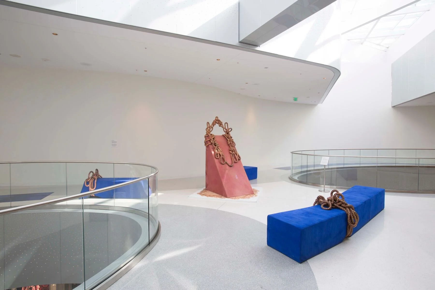 Beverly Center, Los Angeles, 2018   Suede, copper, vinyl