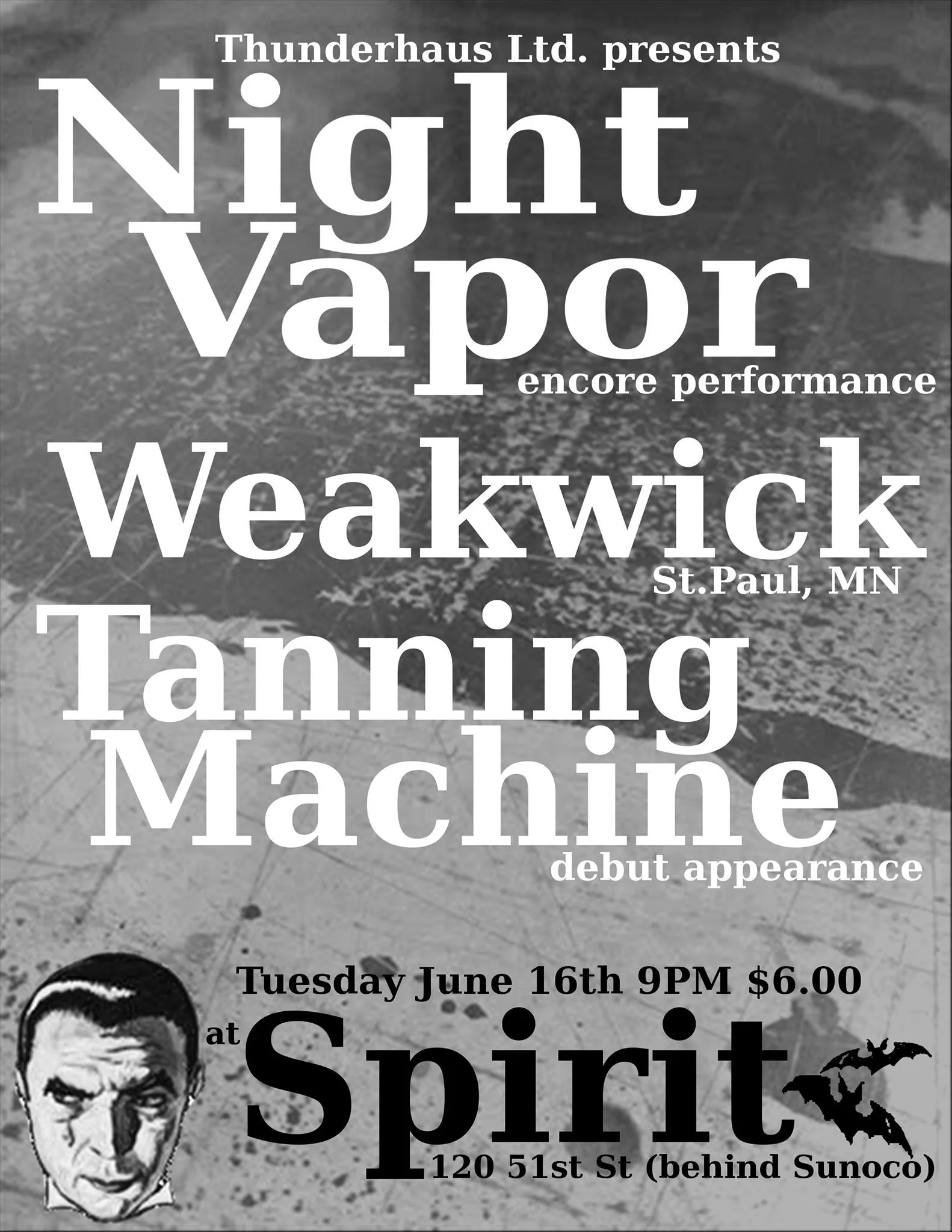 NIGHT VAPOR + WEAKWICK + TANNING MACHINE