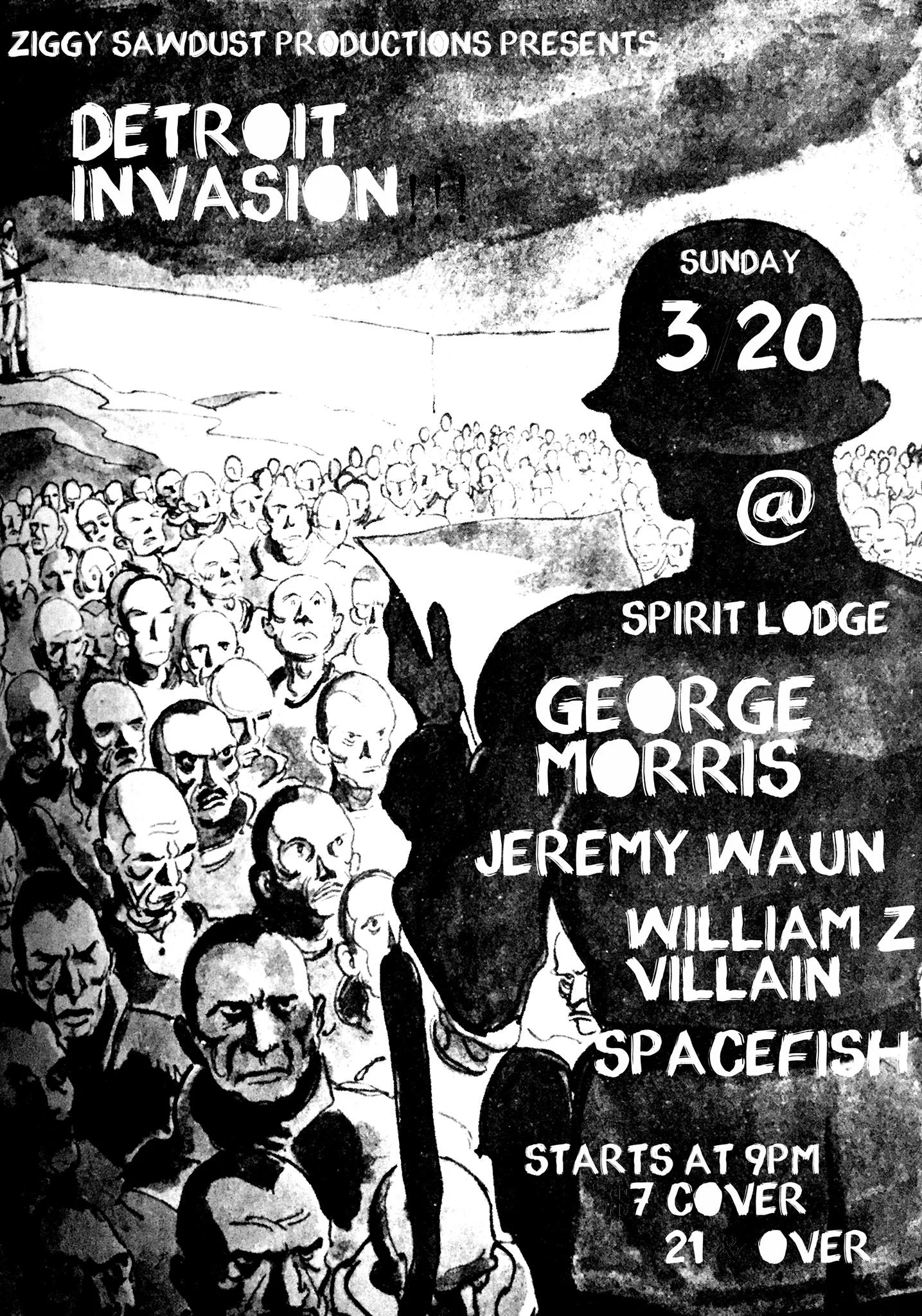 Detroit Invasion: George Morris, Jeremy Waun, William Z Villain, Spacefish
