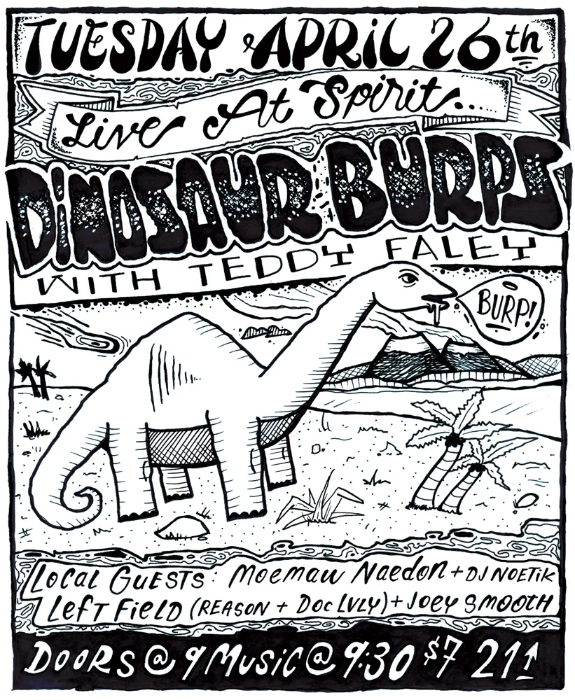 Dinosaur Burps / Teddy Faley / Moemaw Naedon / LEFTFIELD / Joey Smooth / DJ Noetik 