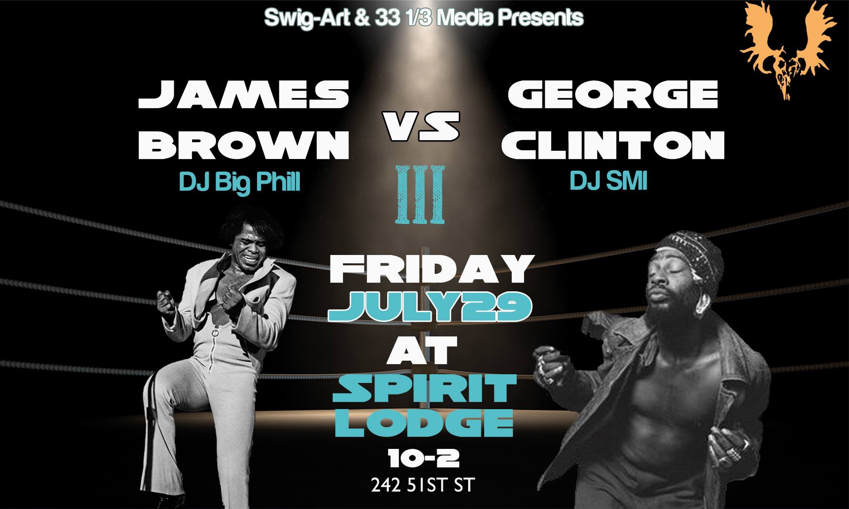 James Brown vs George Clinton w/ DJ SMI & Big Phill