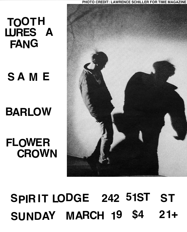 Tooth Lures a Fang w/ Same, Barlow, Flower Crown
