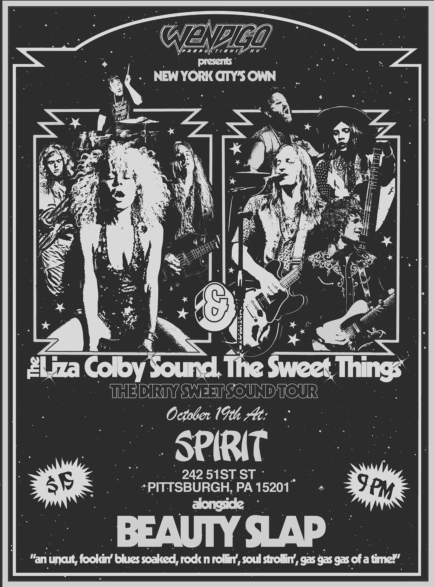Beauty Slap, Sweet Things & Liza Colby Sound- Spirit Pittsburgh