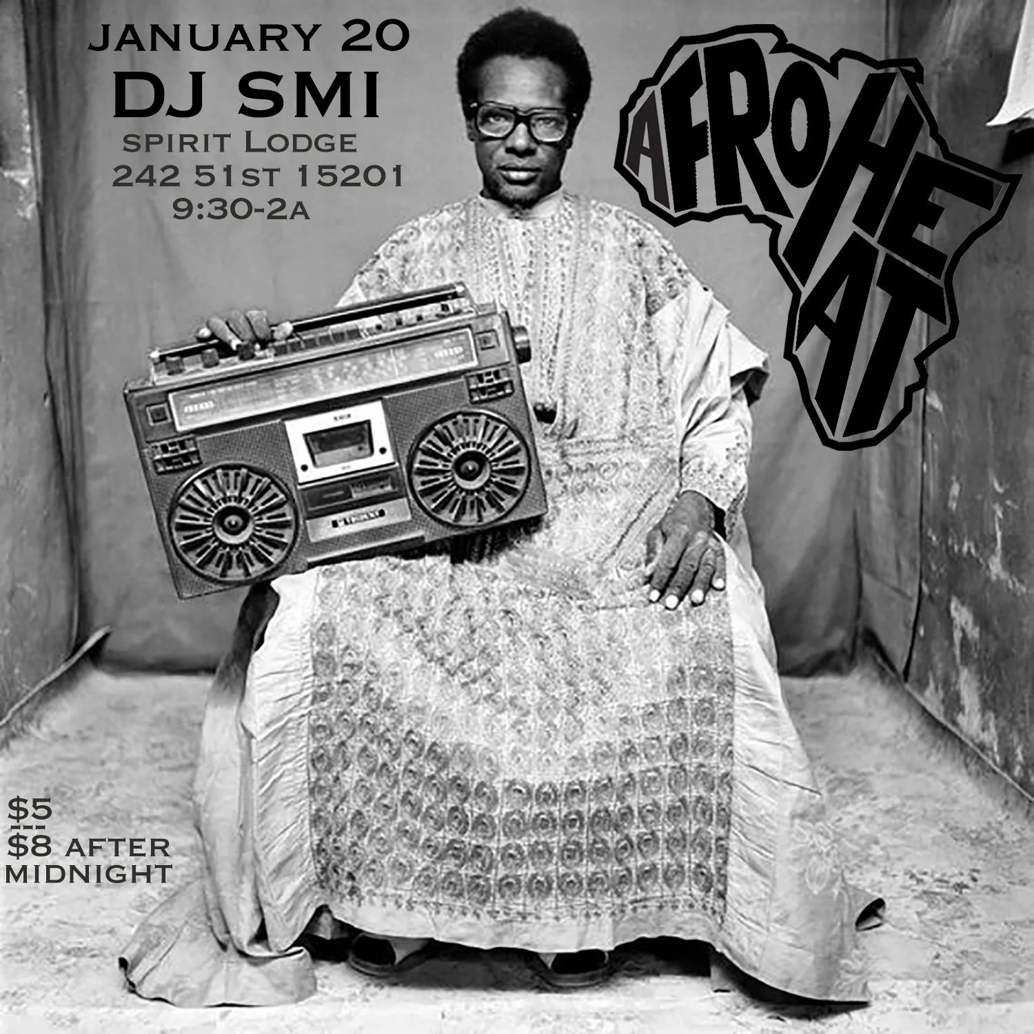 Afroheat at Spirit 3rd Saturdays w/ Dj SMI
