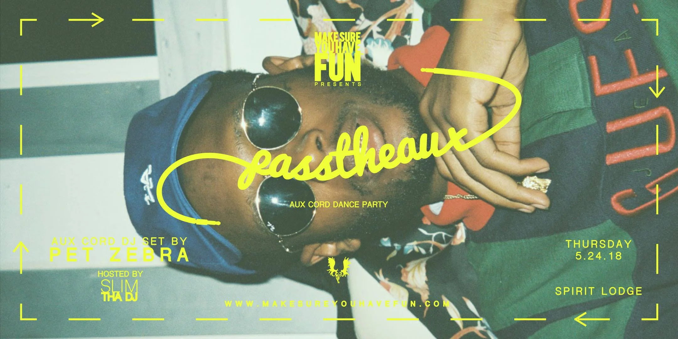 Lodge: Pass The Aux w/ Aux Cord DJ Set by Pet Zebra