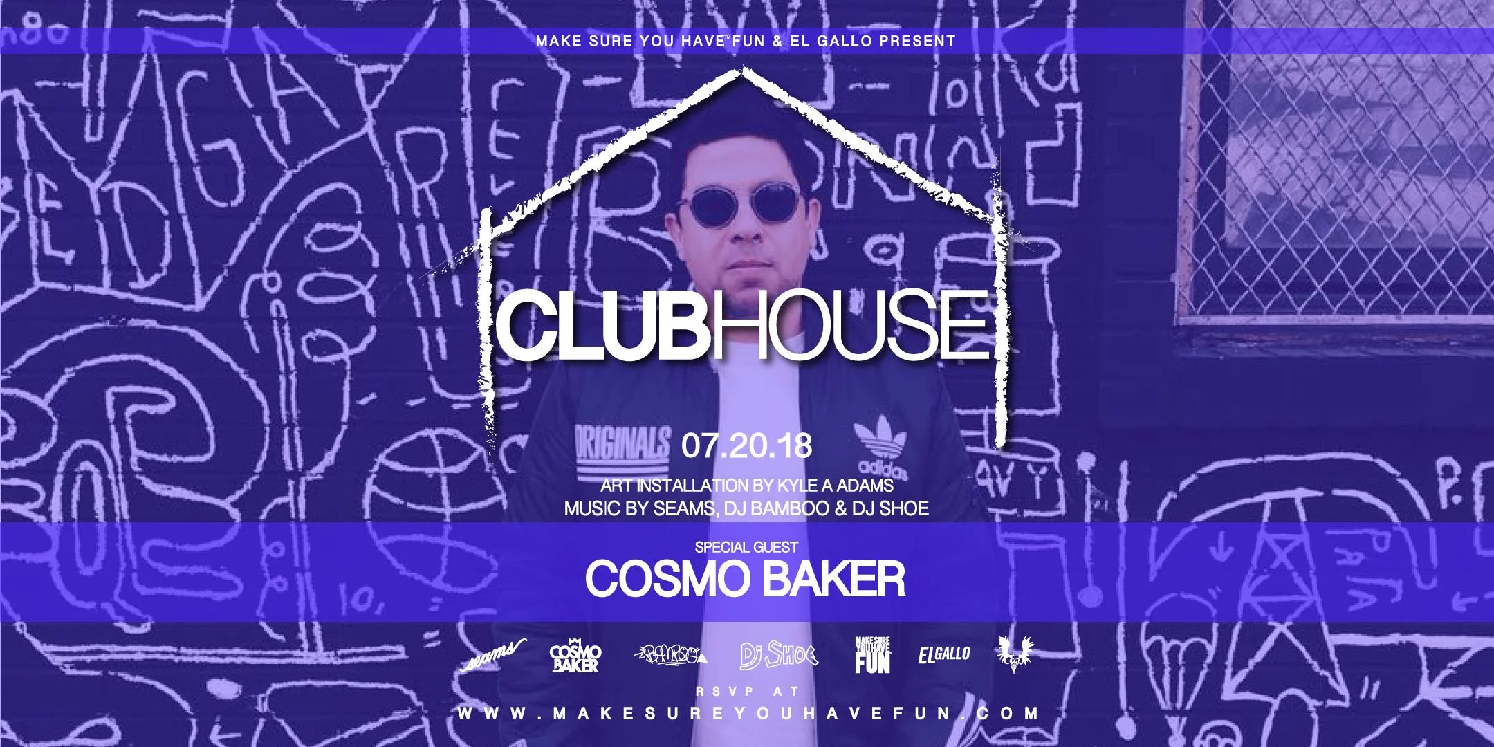 Lodge: ClubHouse w/ Cosmo Baker, Seams, DJ Bamboo & DJ Shoe