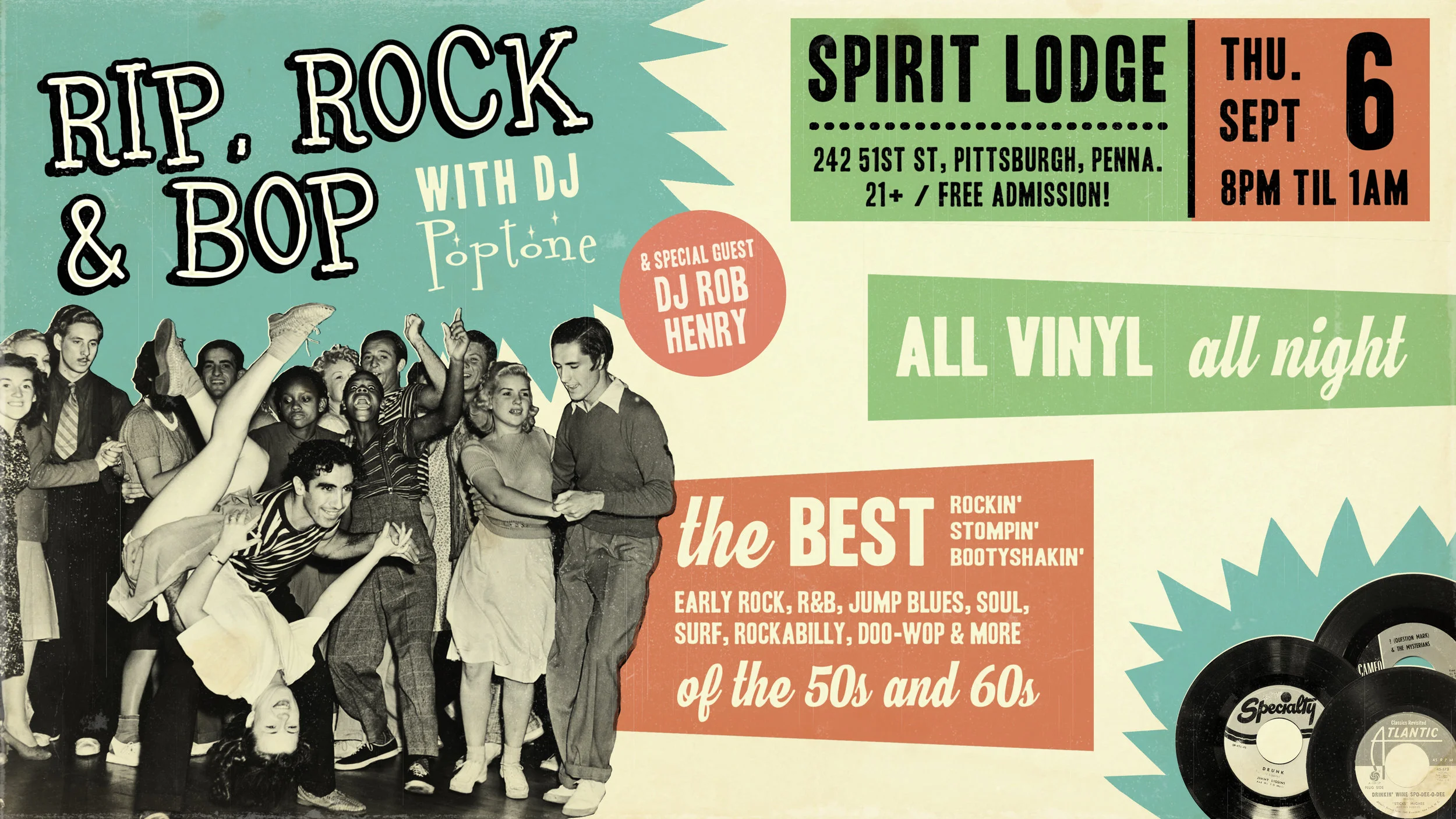 Lodge: Rip, Rock & Bop: Wild Grooves from the '50s and '60s (FREE)