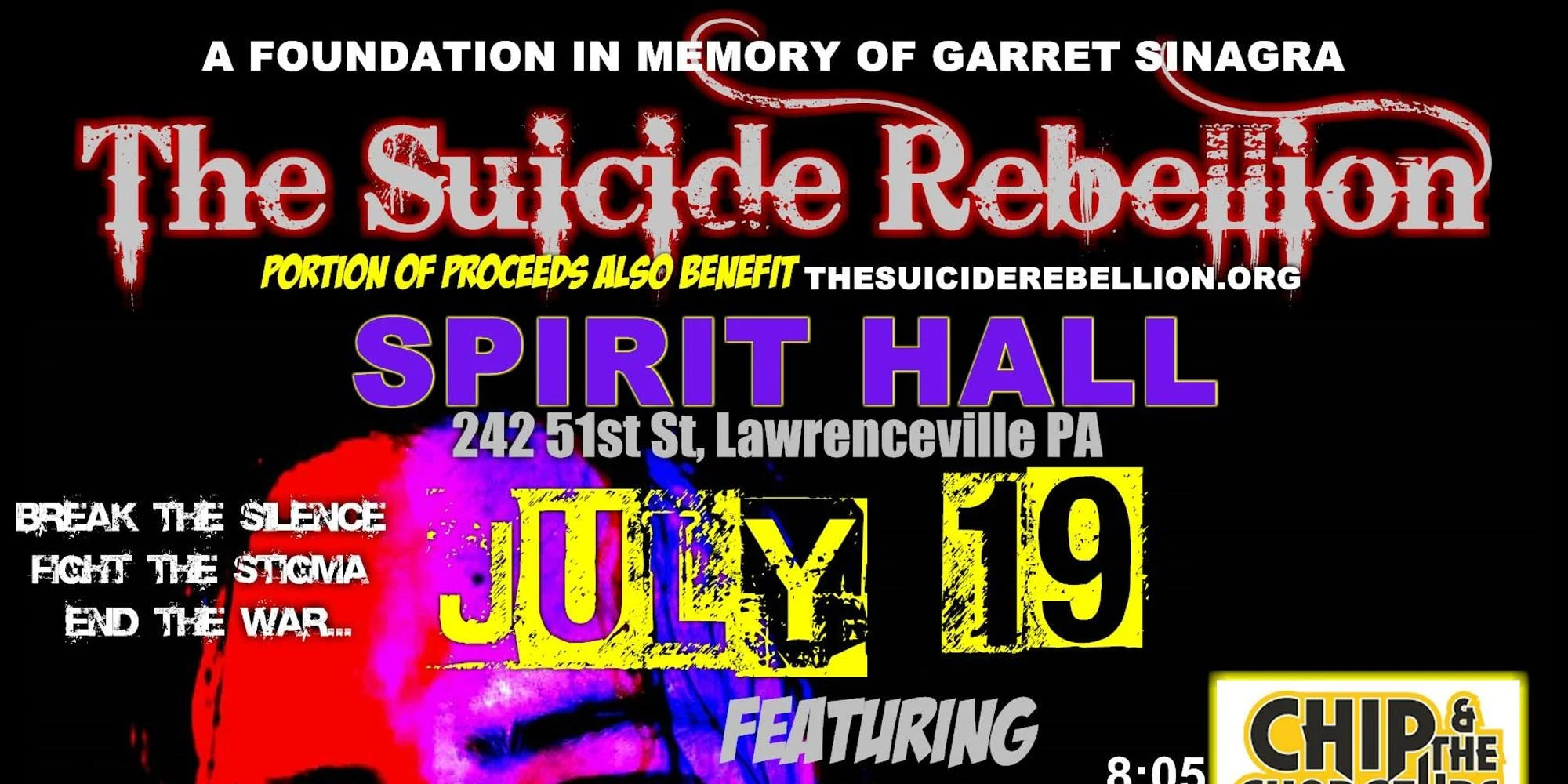 Hall: The Suicide Rebellion Benefit Concert in Memory of Garret Sinagra