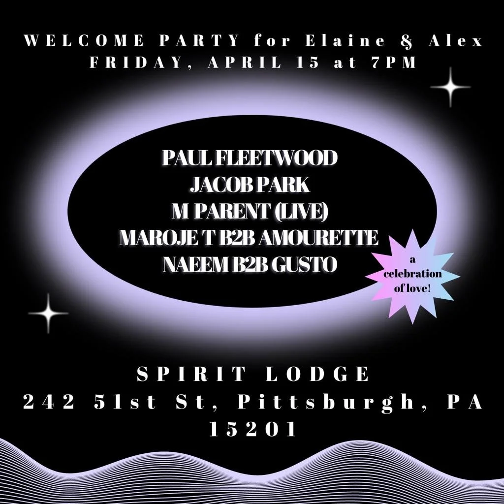 Lodge: Welcome Party for Elaine &amp; Alex