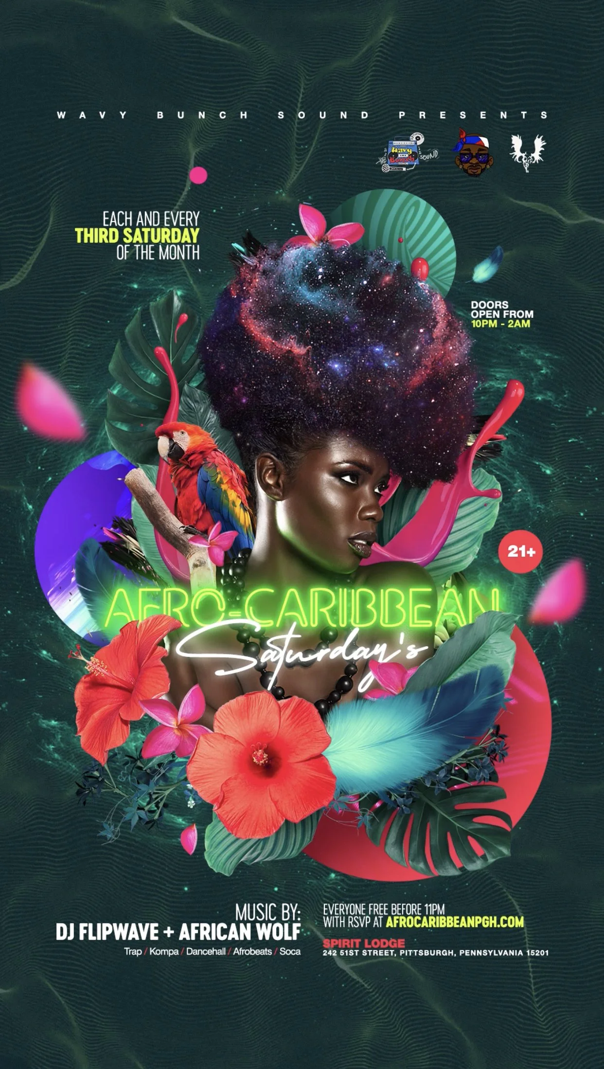 Lodge: Afro-Caribbean Saturdays