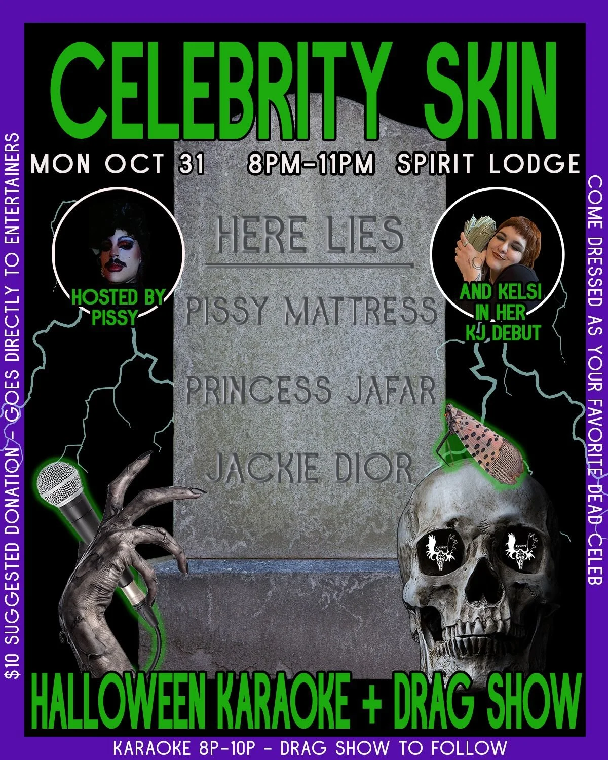 Lodge: Celebrity Skin: Halloween Karaoke + Drag Show 