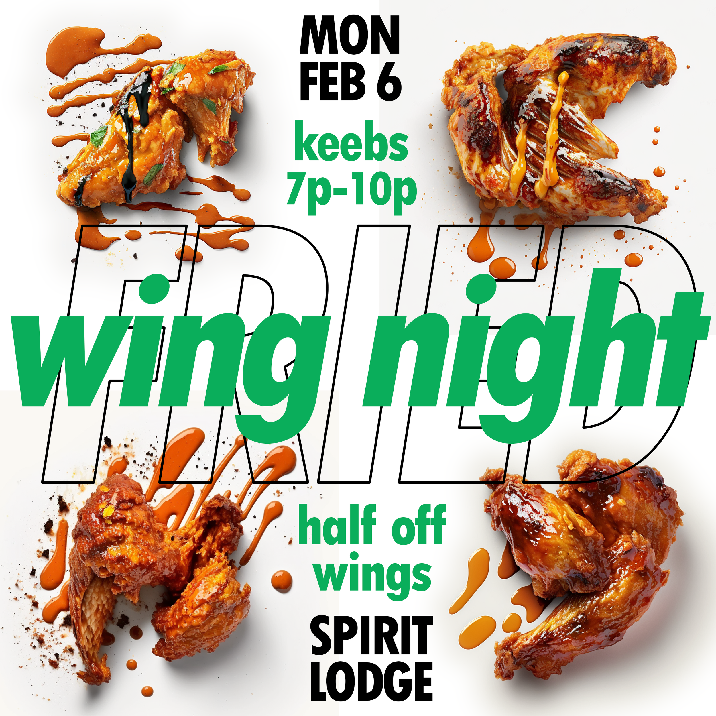 Lodge: Wing Night w/ Keebs
