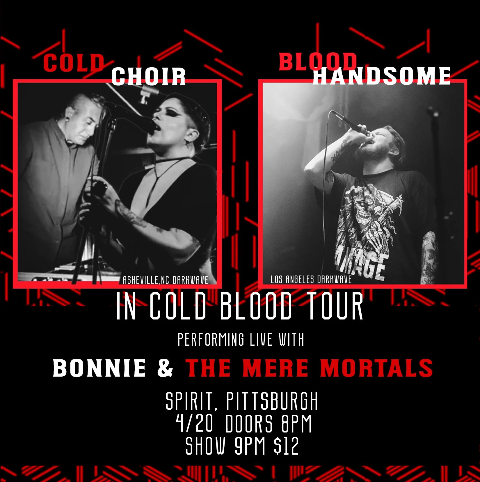 Lodge: Cold Choir, Blood Handsome, and Bonnie &amp; The Mere Mortals