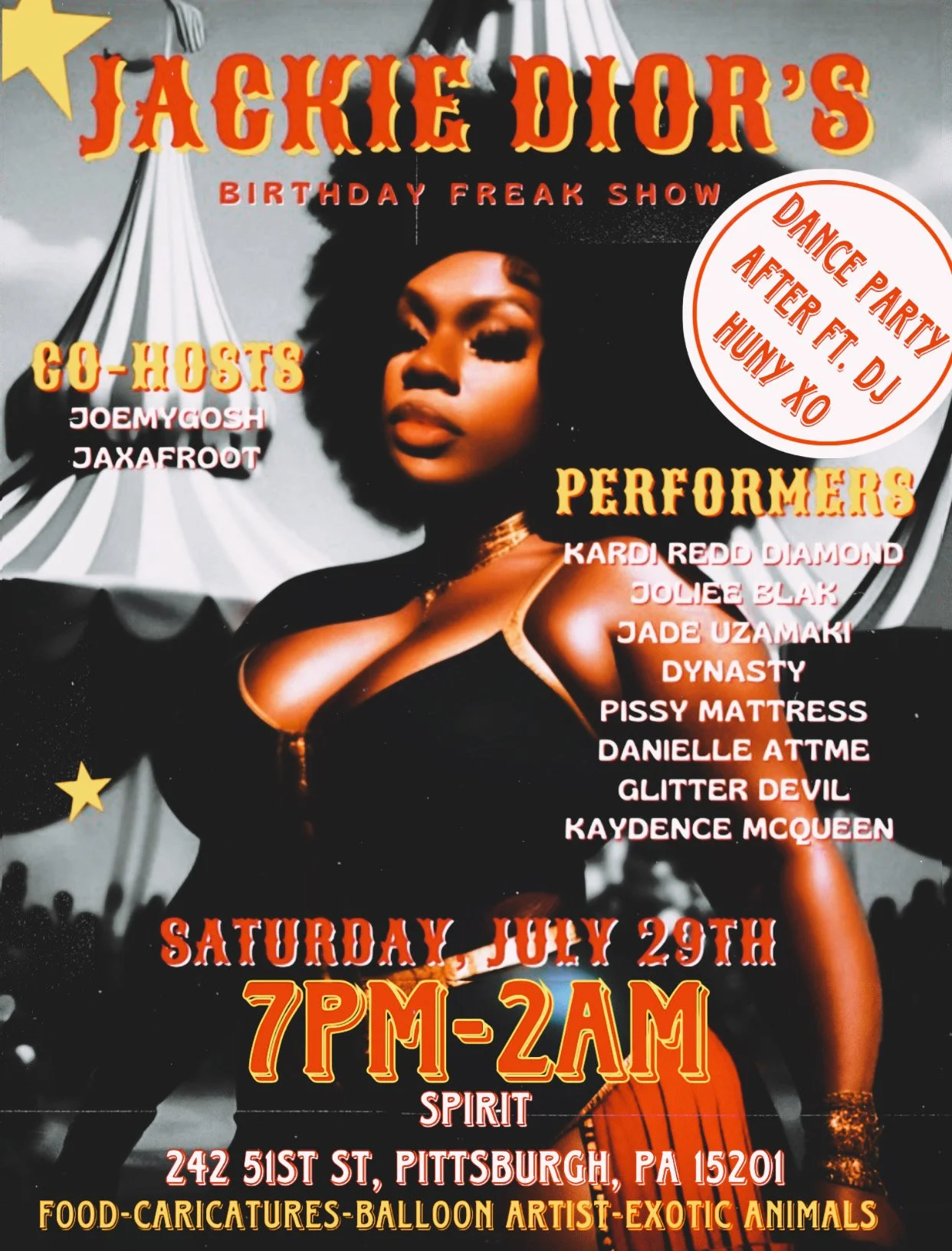 Jackie Dior’s Birthday Day Freak Show!