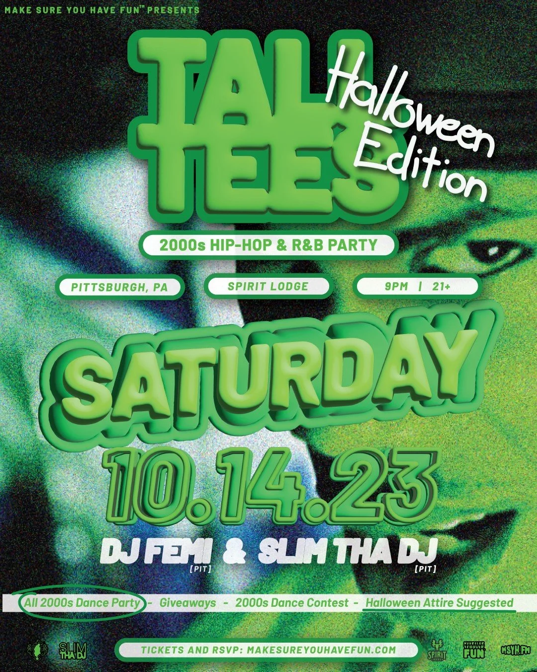 Tall Tees: 2000s Hip Hop and R&amp;B Party - Halloween Edition