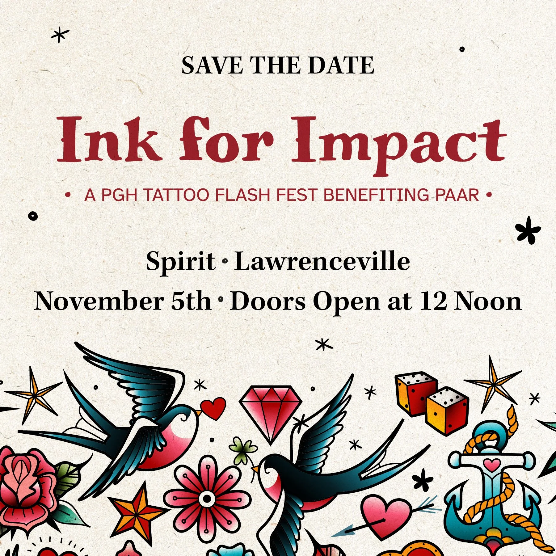 Ink for Impact: A PGH Tattoo Flash Fest Benefitting PAAR