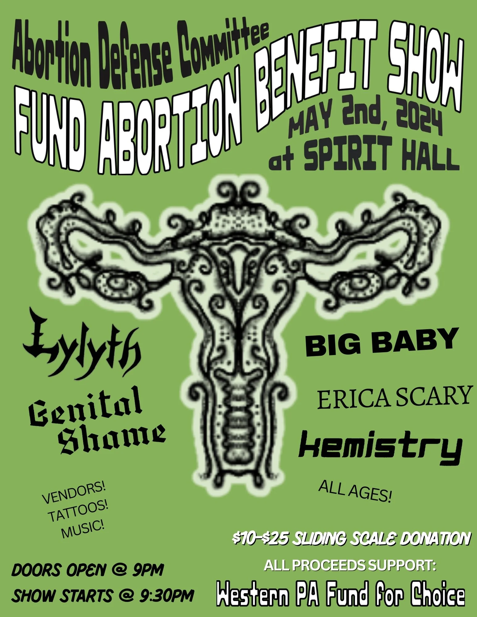 Abortion Defense Committee Fund Abortion Benefit Show
