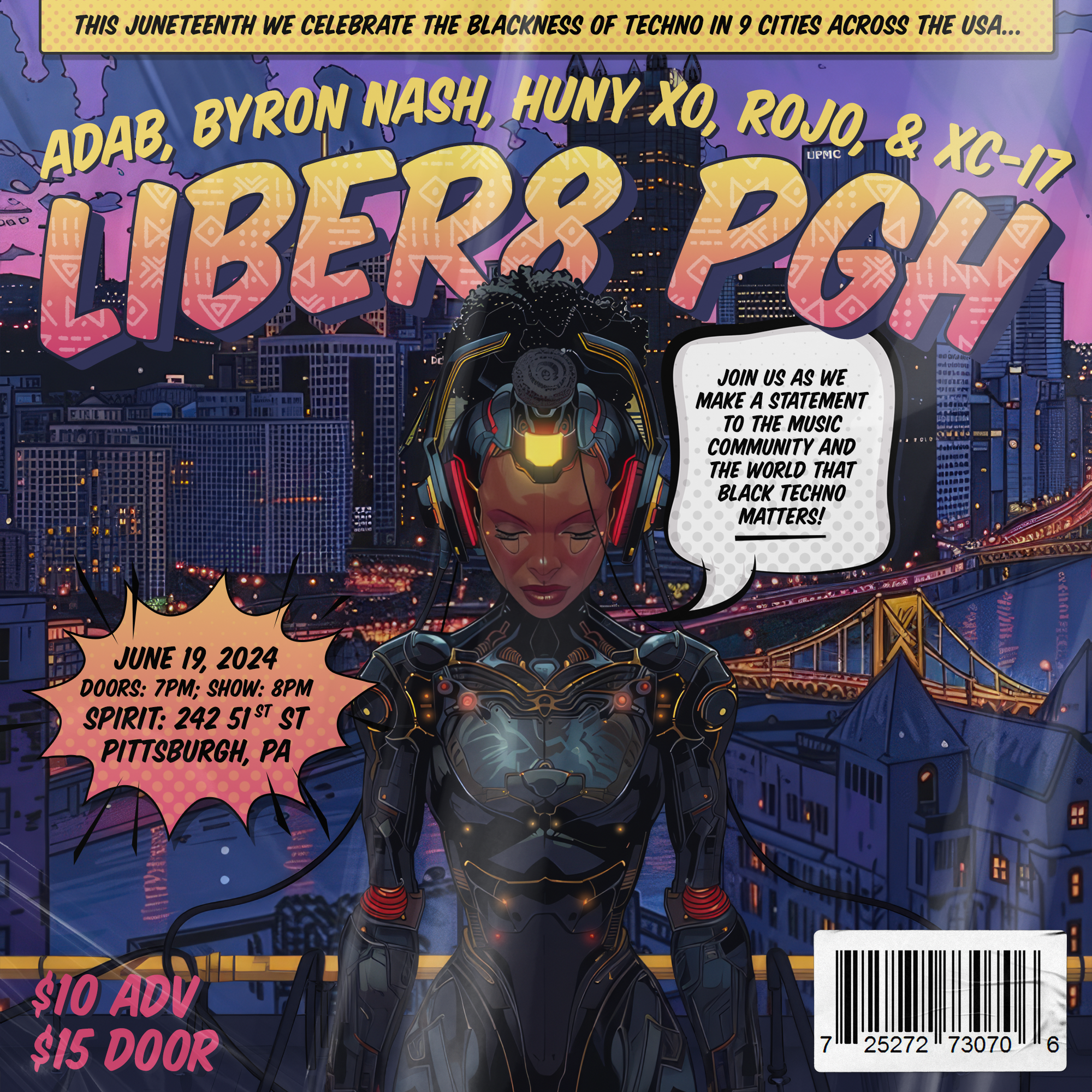 Black Techno Matters x Mostbeautifullest presents: LIBER8 PGH