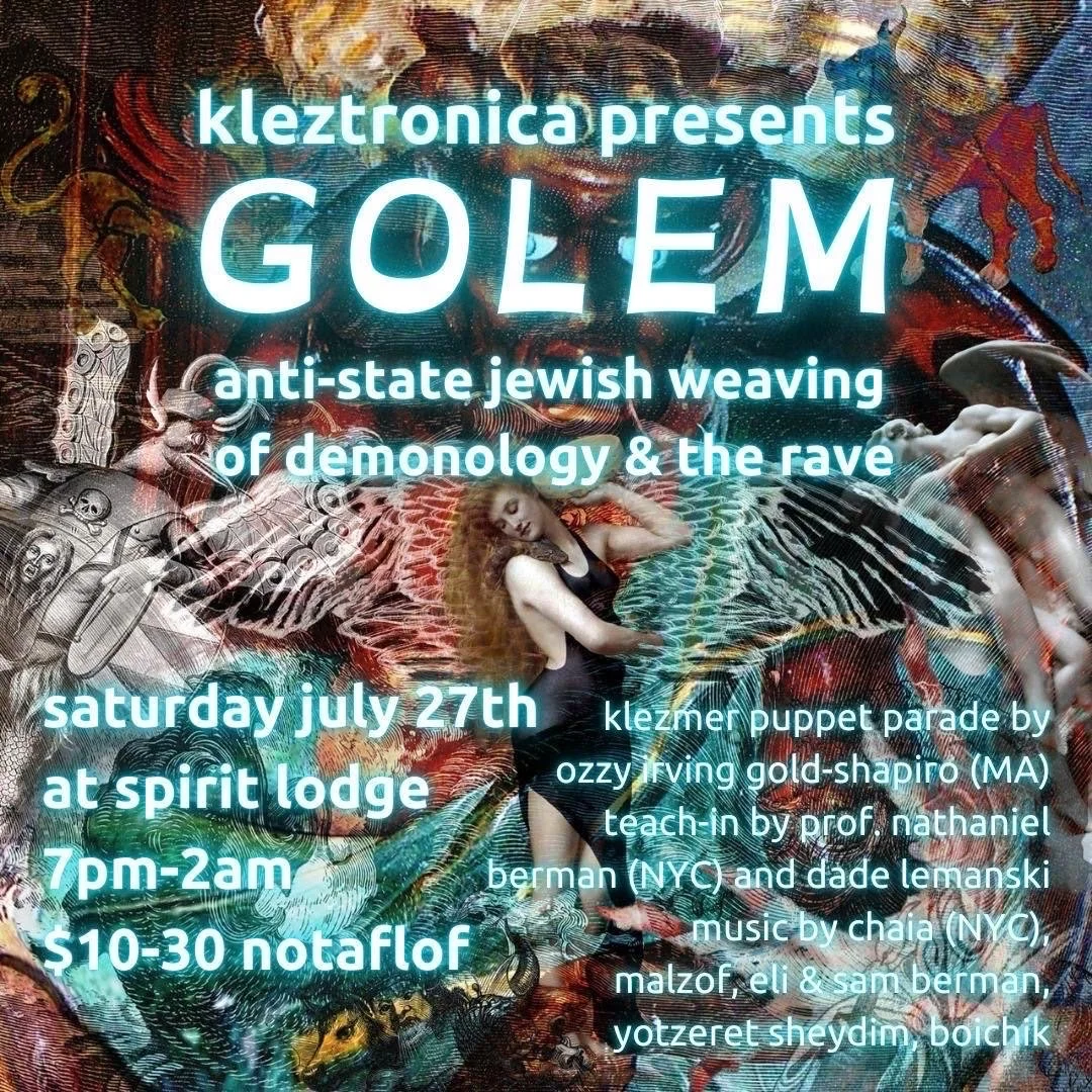Kleztronica presents GOLEM: A Mythical Jewish Puppet Rave