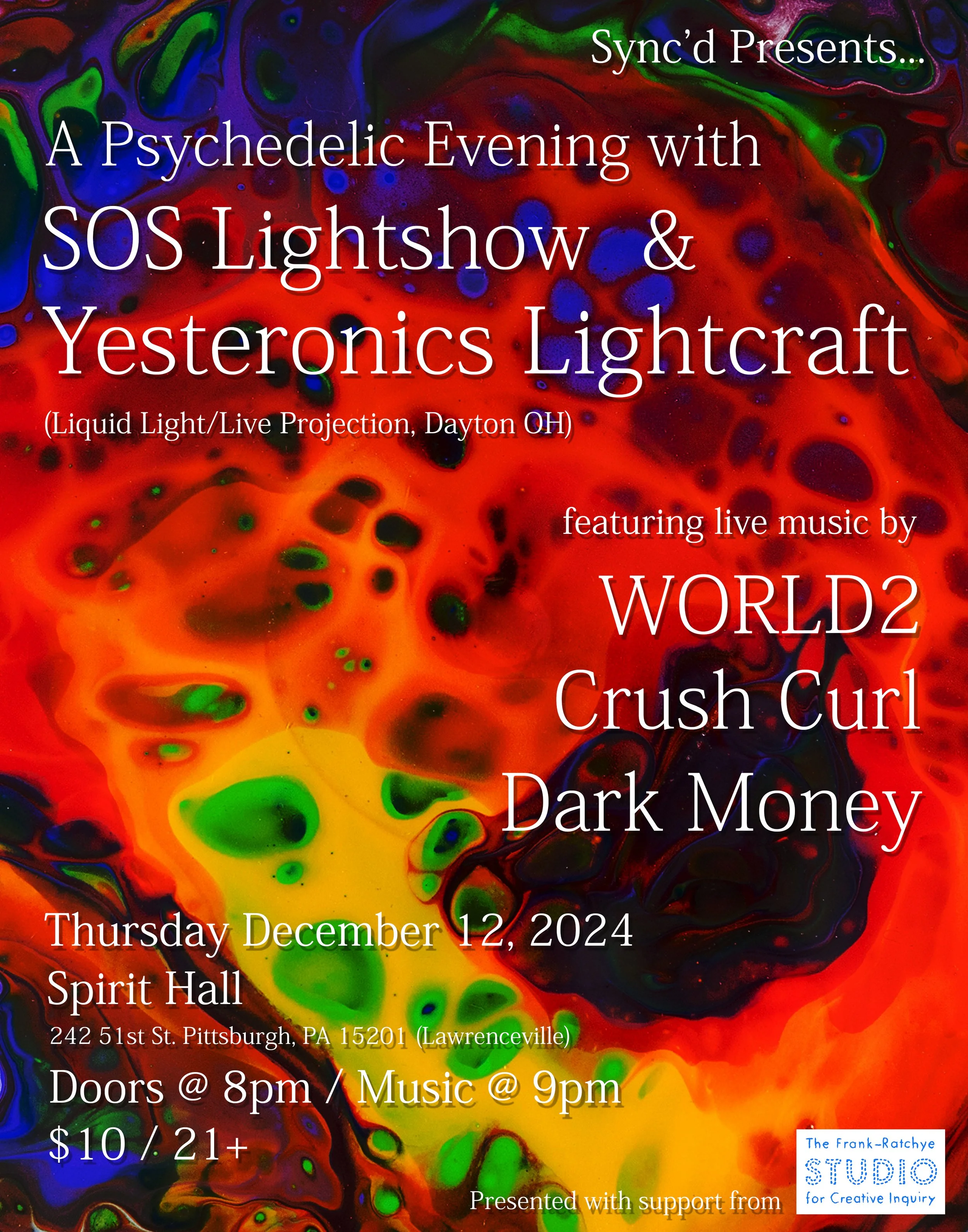 A Psychedelic Evening with SOS Lightshow &amp; Yesteronics Lightcraft