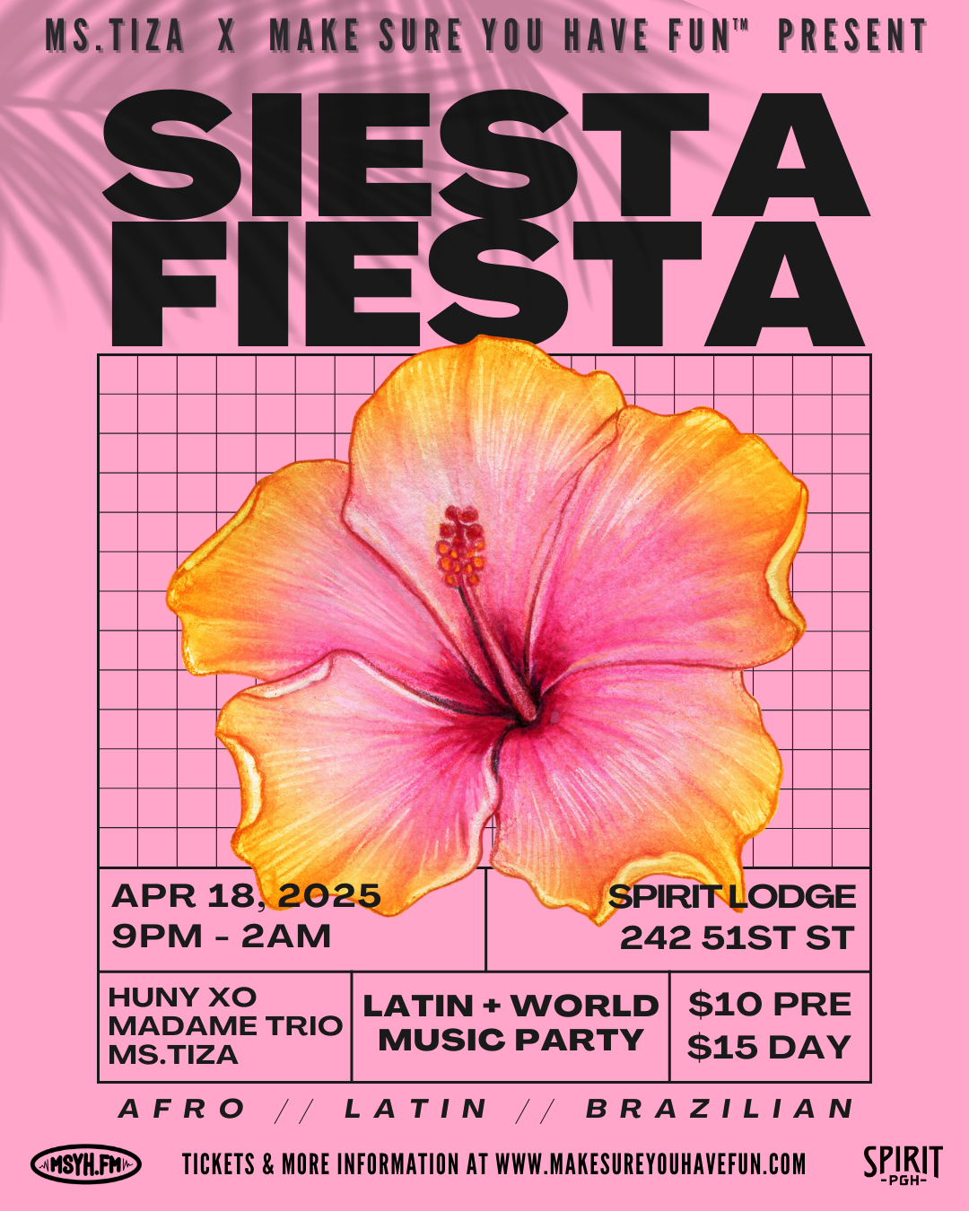 Siesta Fiesta with ms.TIZA, HUNY XO &amp; Madame Trio
