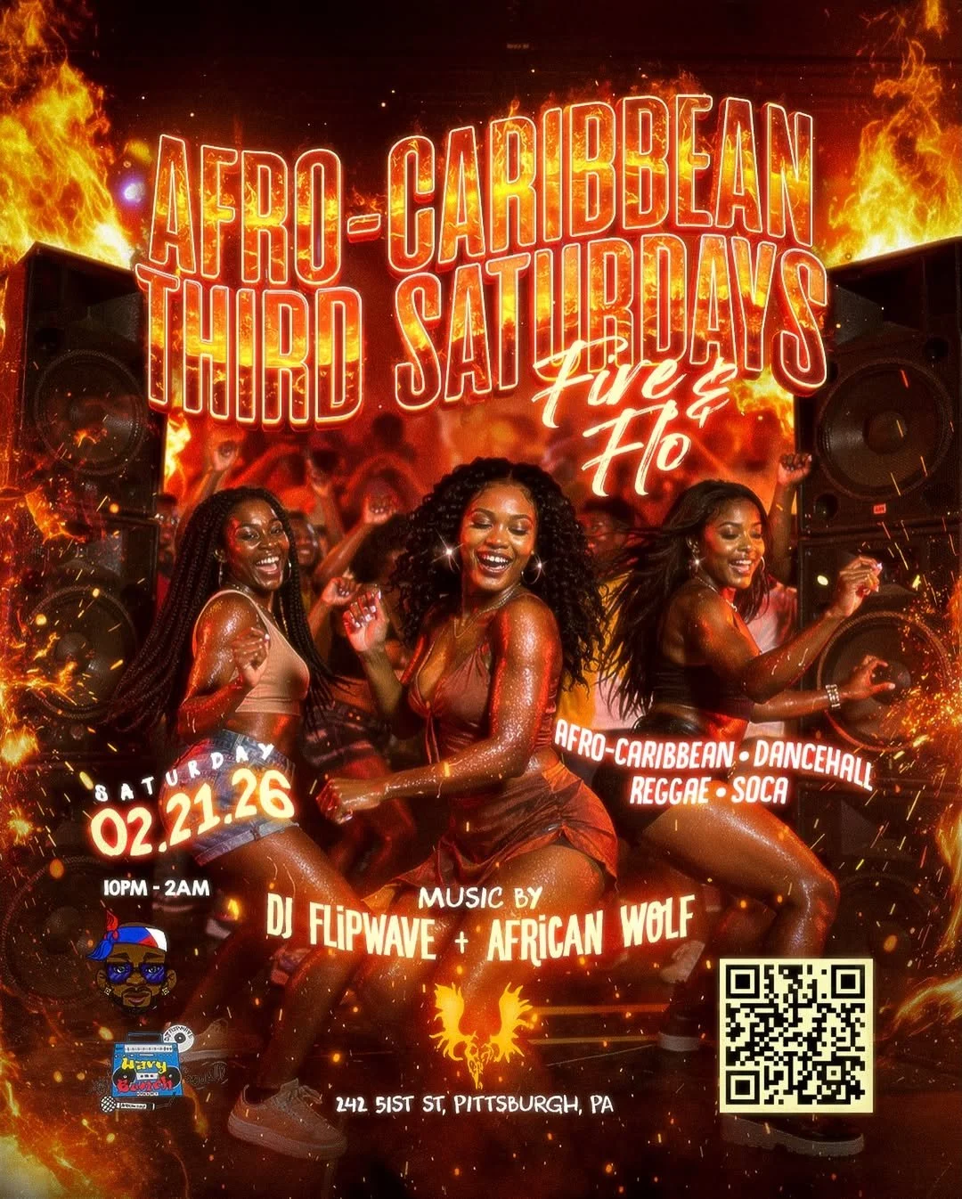 Afro Caribbean Saturdays: FIRE &amp; FLO
