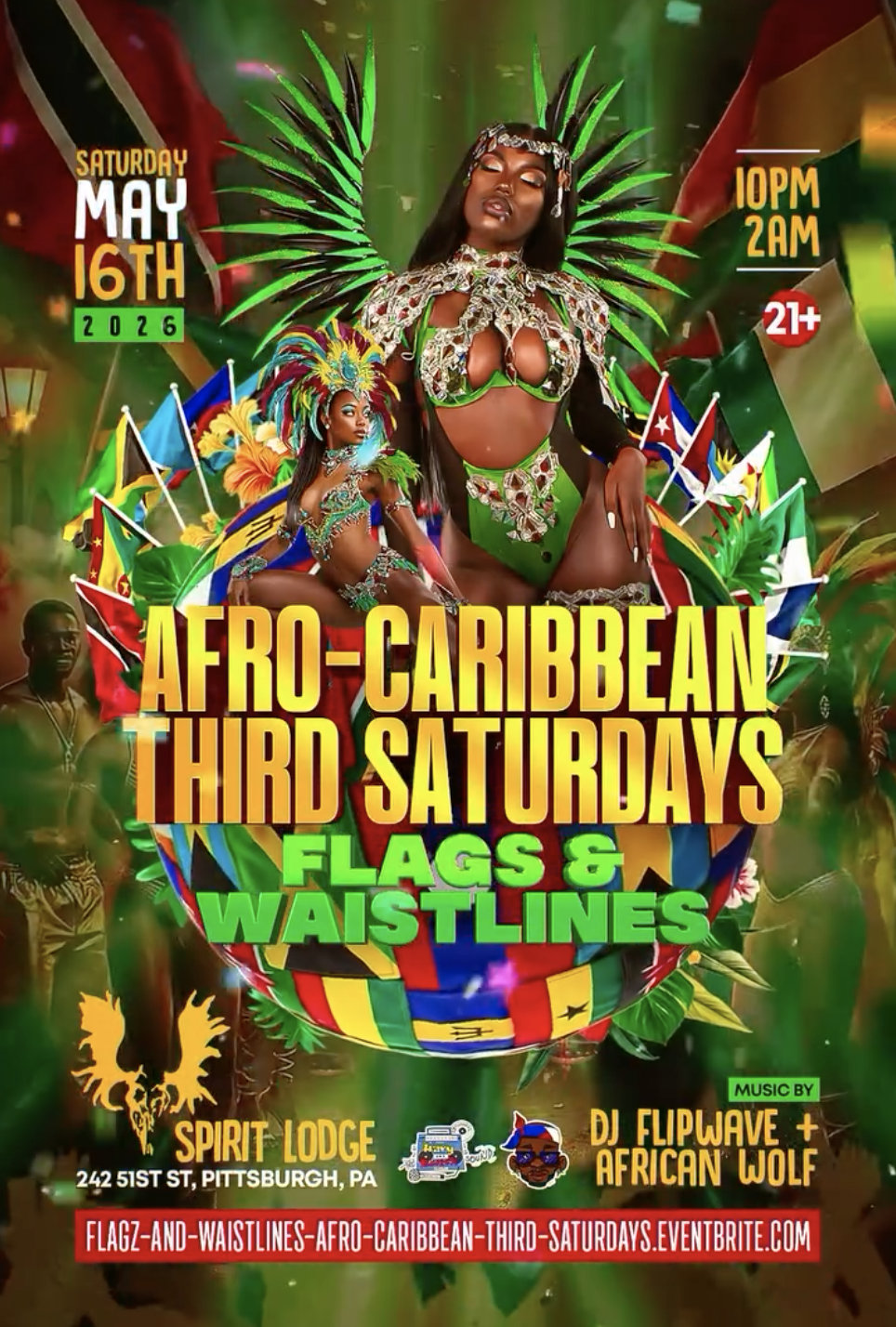 Afro-Caribbean Saturdays: FLAGZ &amp; WAISTLINES